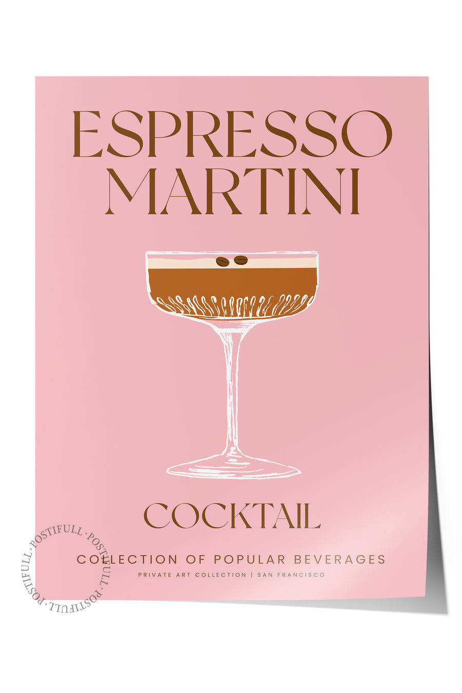 ESPRESSO MARTINI Mutfak Temalı Çerçevesiz Poster