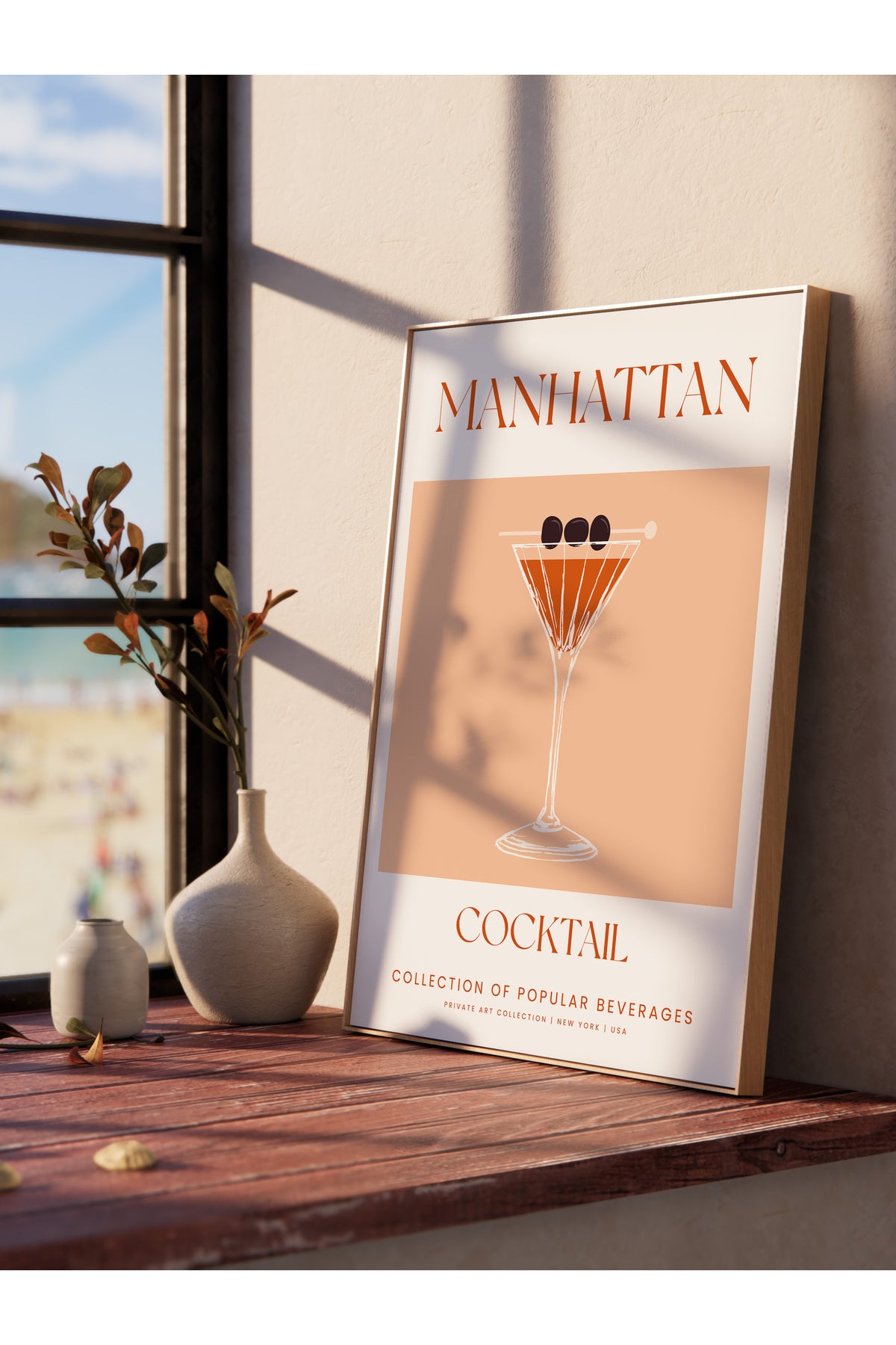 Kokteyl Temalı Duvar Posteri, Estetik Çerçevesiz Poster - Yatak Odası, Salon, Mutfak Duvar Dekoru