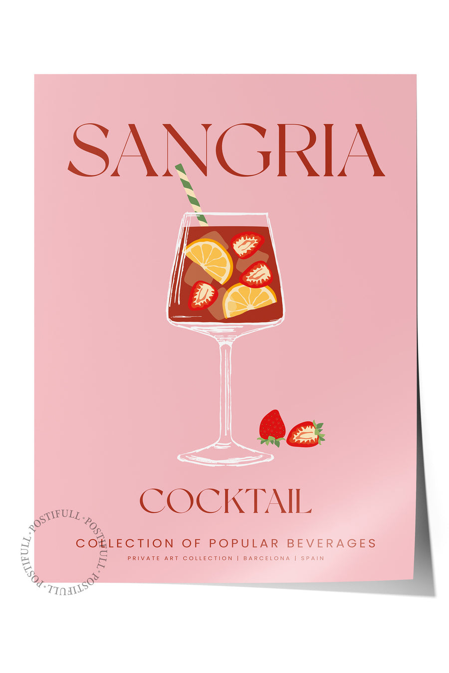 SANGRIA Mutfak Temalı Çerçevesiz Poster