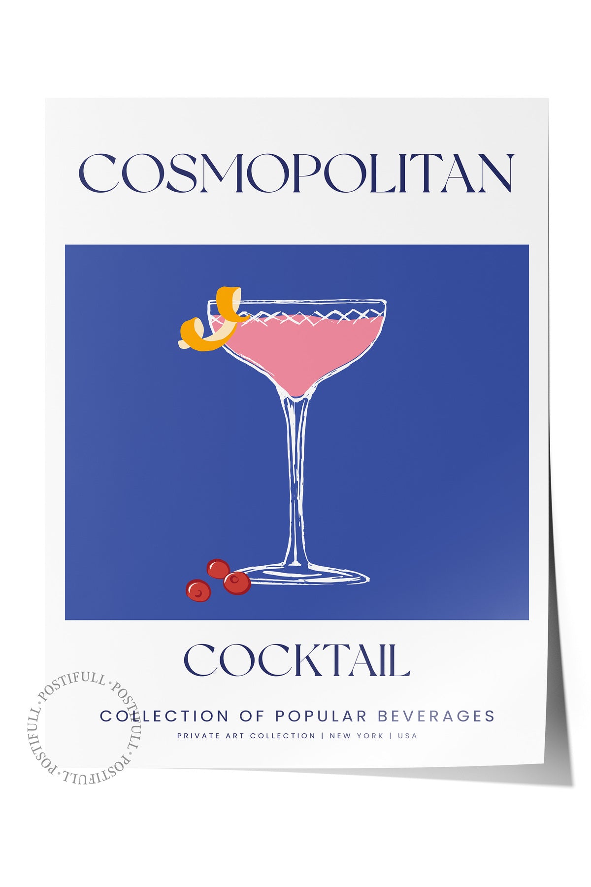 Kokteyl Temalı Duvar Posteri, Estetik Çerçevesiz Poster - Yatak Odası, Salon, Mutfak Duvar Dekoru