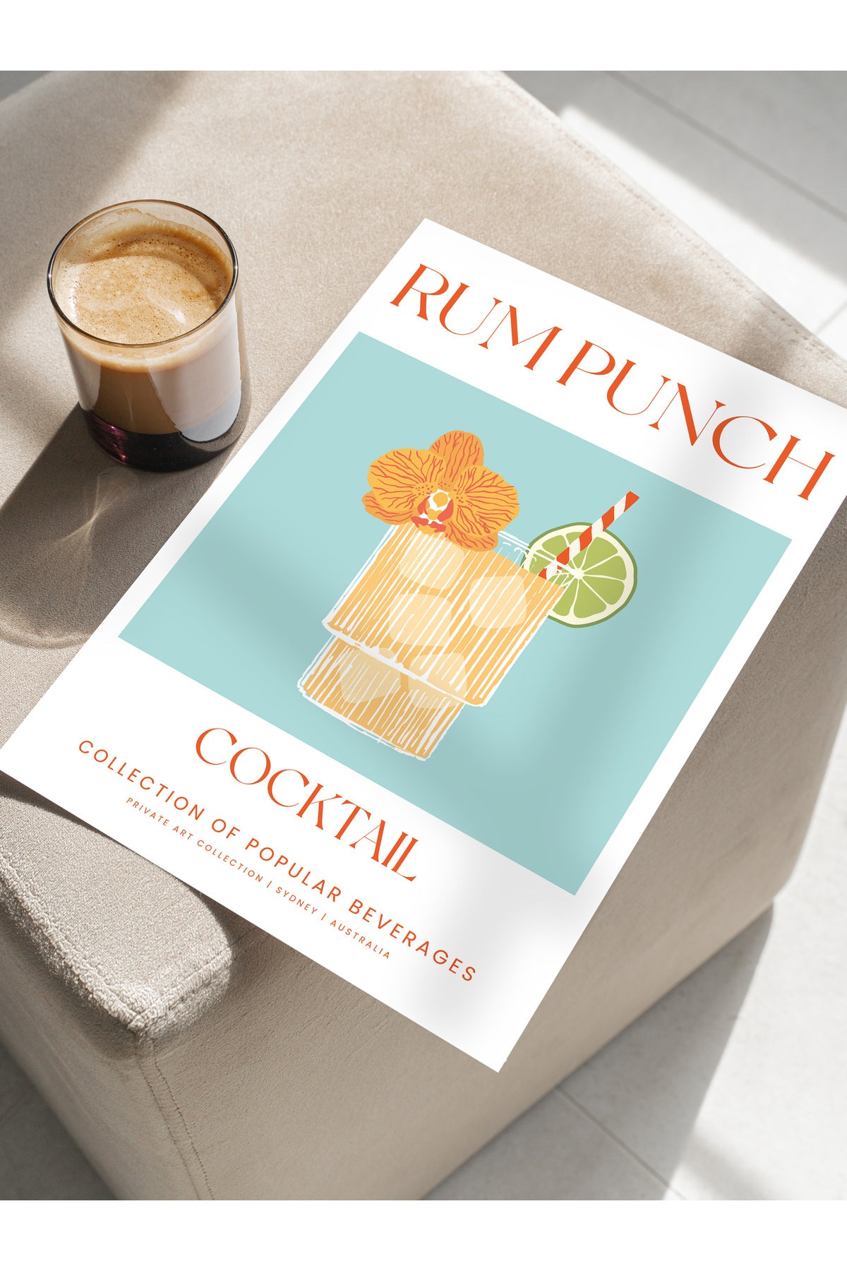 Kokteyl Temalı Duvar Posteri, Estetik Çerçevesiz Poster - Yatak Odası, Salon, Mutfak Duvar Dekoru