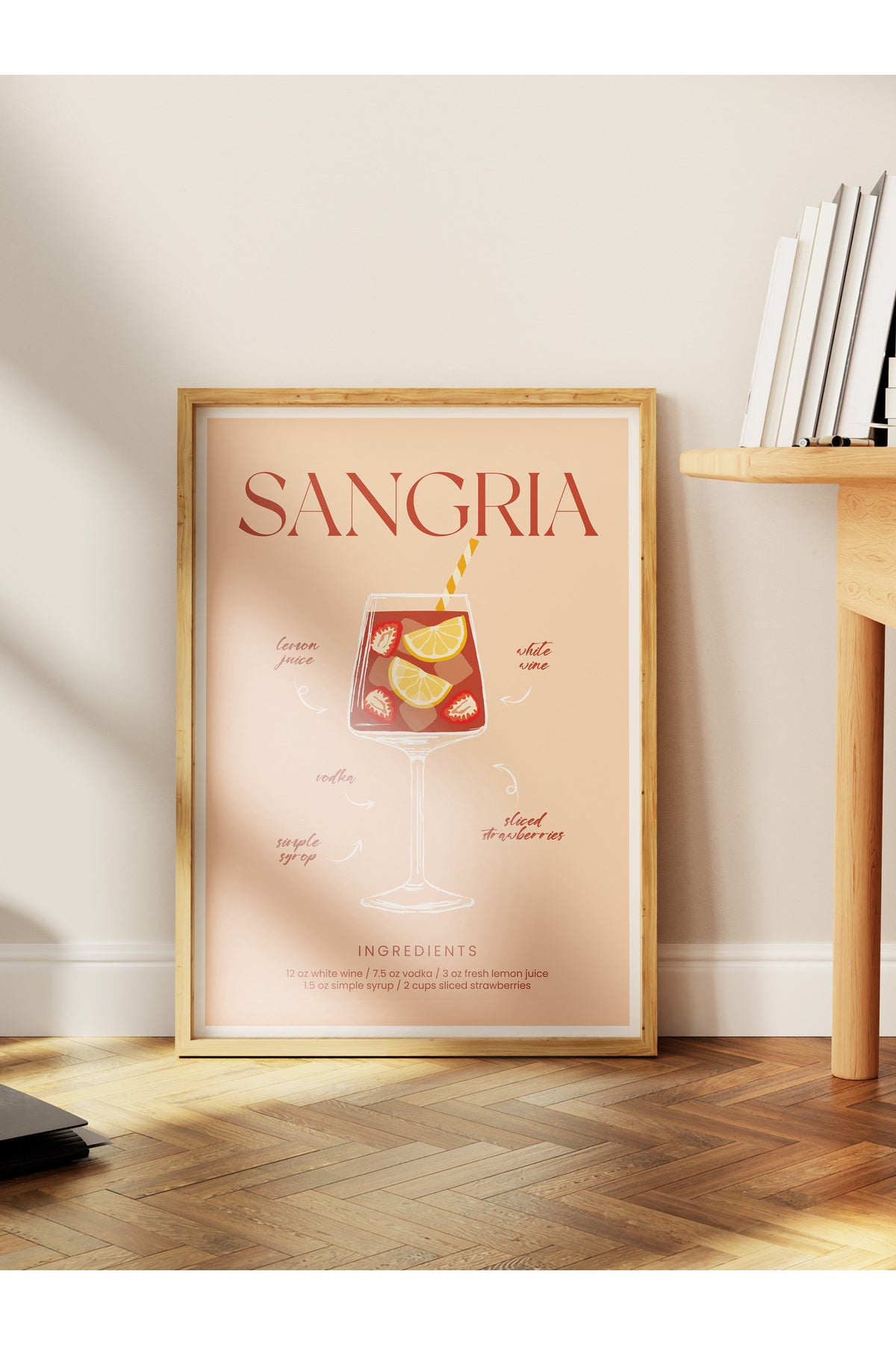 Kokteyl Temalı Duvar Posteri, Estetik Çerçevesiz Poster - Yatak Odası, Salon, Mutfak Duvar Dekoru