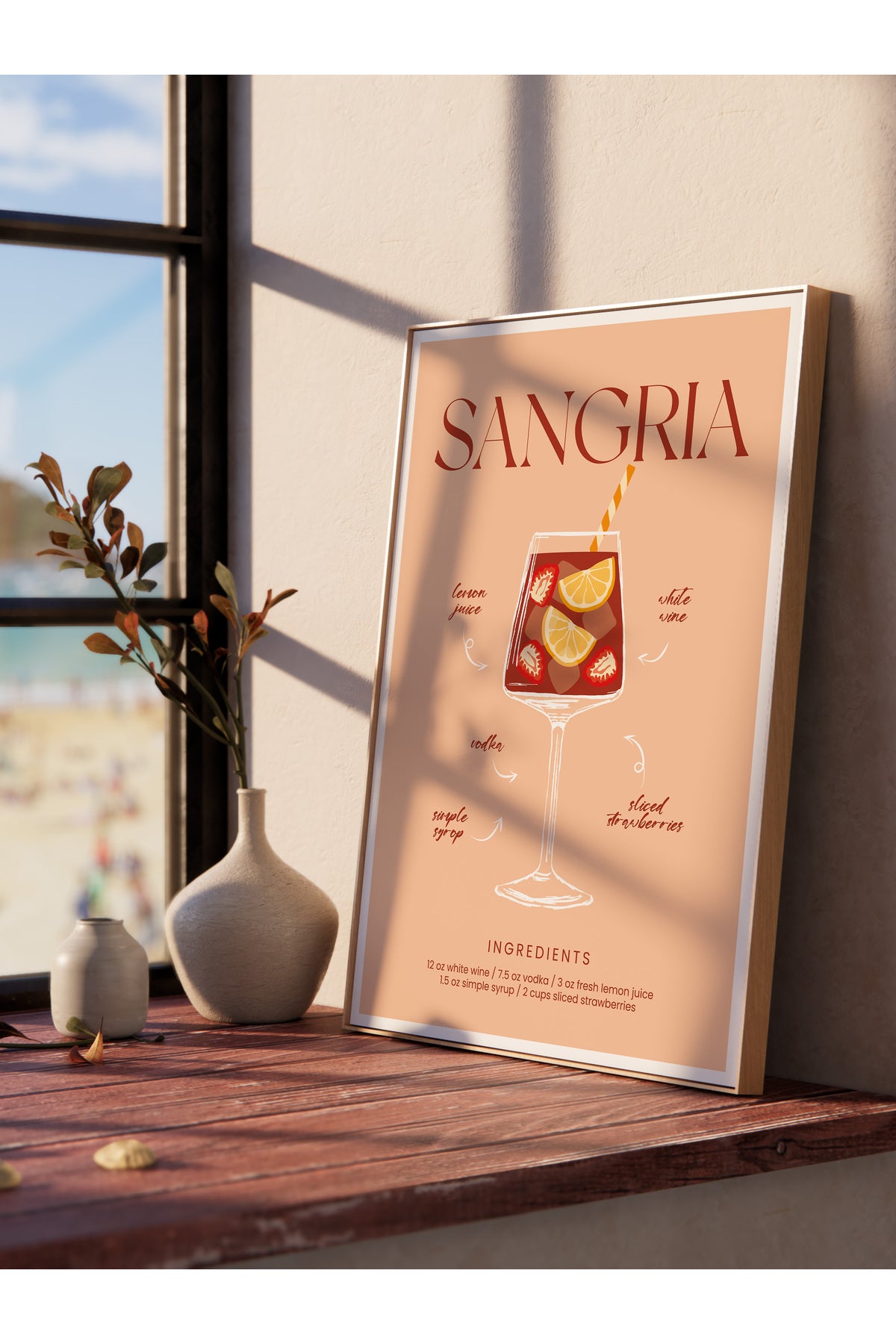 Kokteyl Temalı Duvar Posteri, Estetik Çerçevesiz Poster - Yatak Odası, Salon, Mutfak Duvar Dekoru