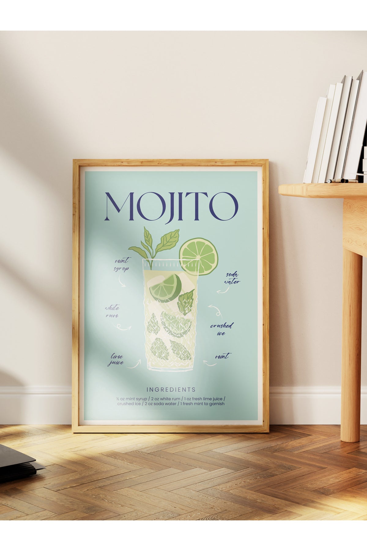 Kokteyl Temalı Duvar Posteri, Estetik Çerçevesiz Poster - Yatak Odası, Salon, Mutfak Duvar Dekoru