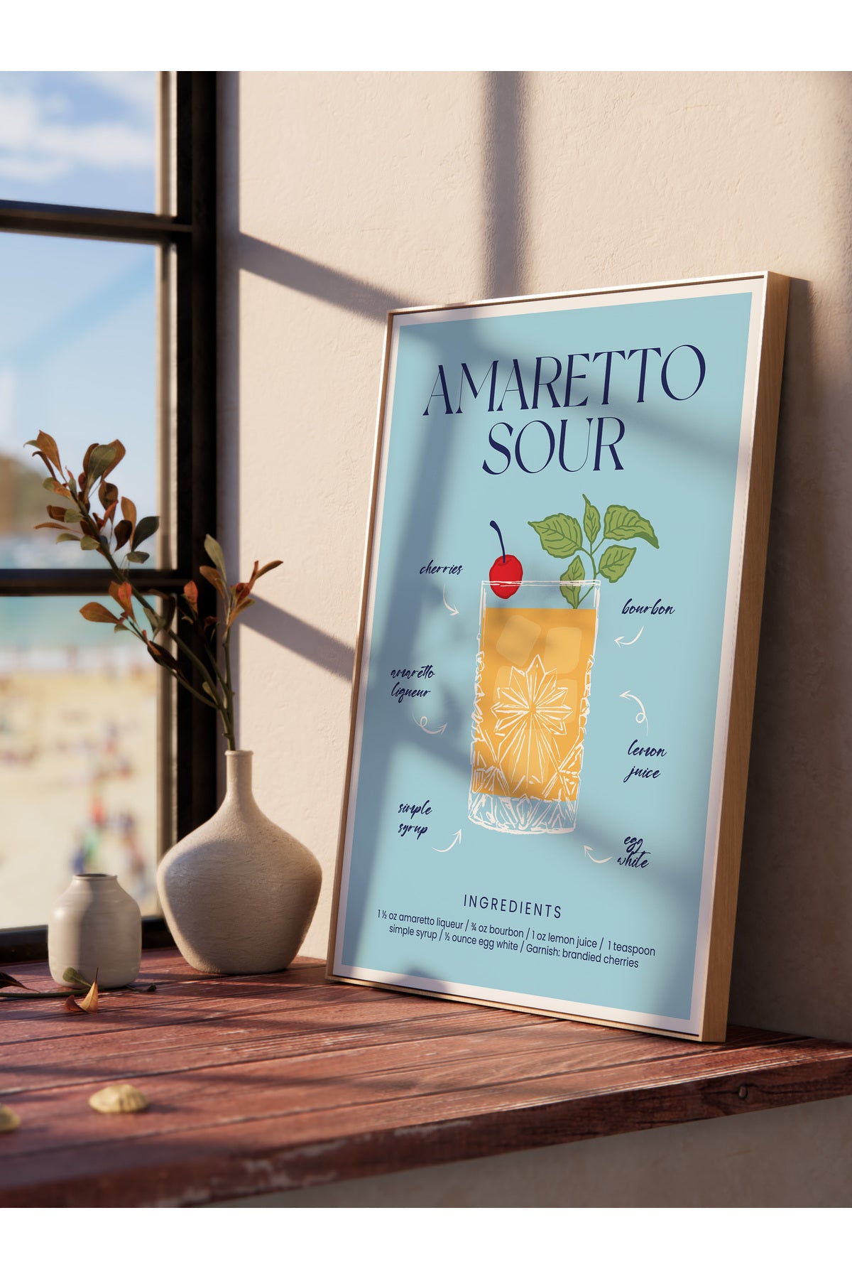 Kokteyl Temalı Duvar Posteri, Estetik Çerçevesiz Poster - Yatak Odası, Salon, Mutfak Duvar Dekoru