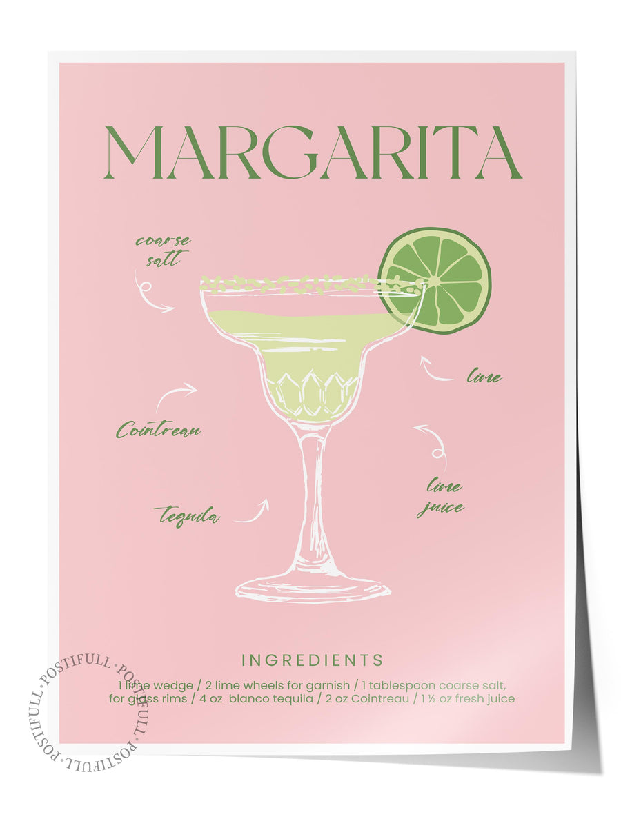 MARGARITA Mutfak Temalı Çerçevesiz Poster