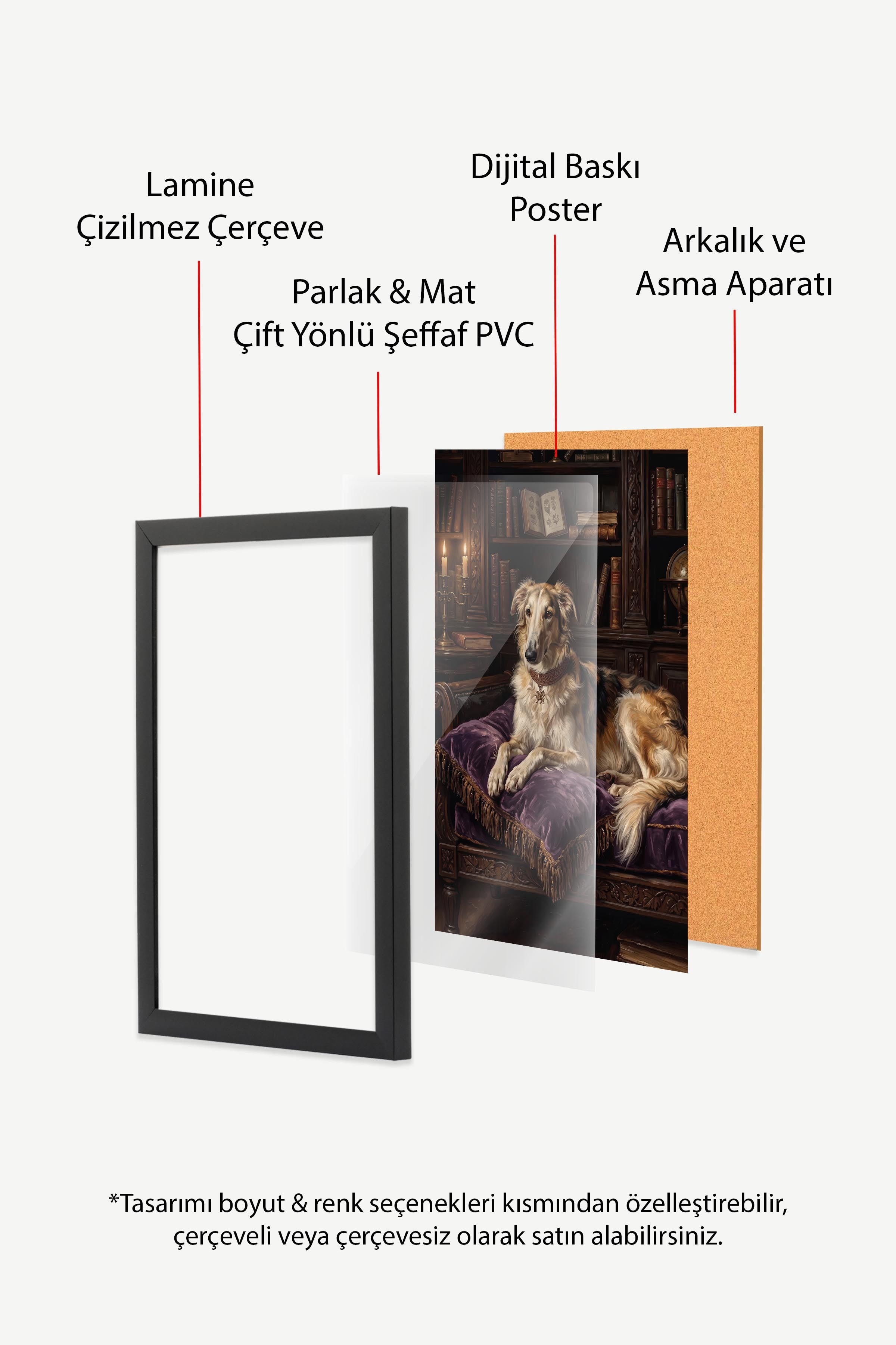 Köpek Posteri, Siyah Çerçeveli Poster, Old Money Serisi, NO:113201
