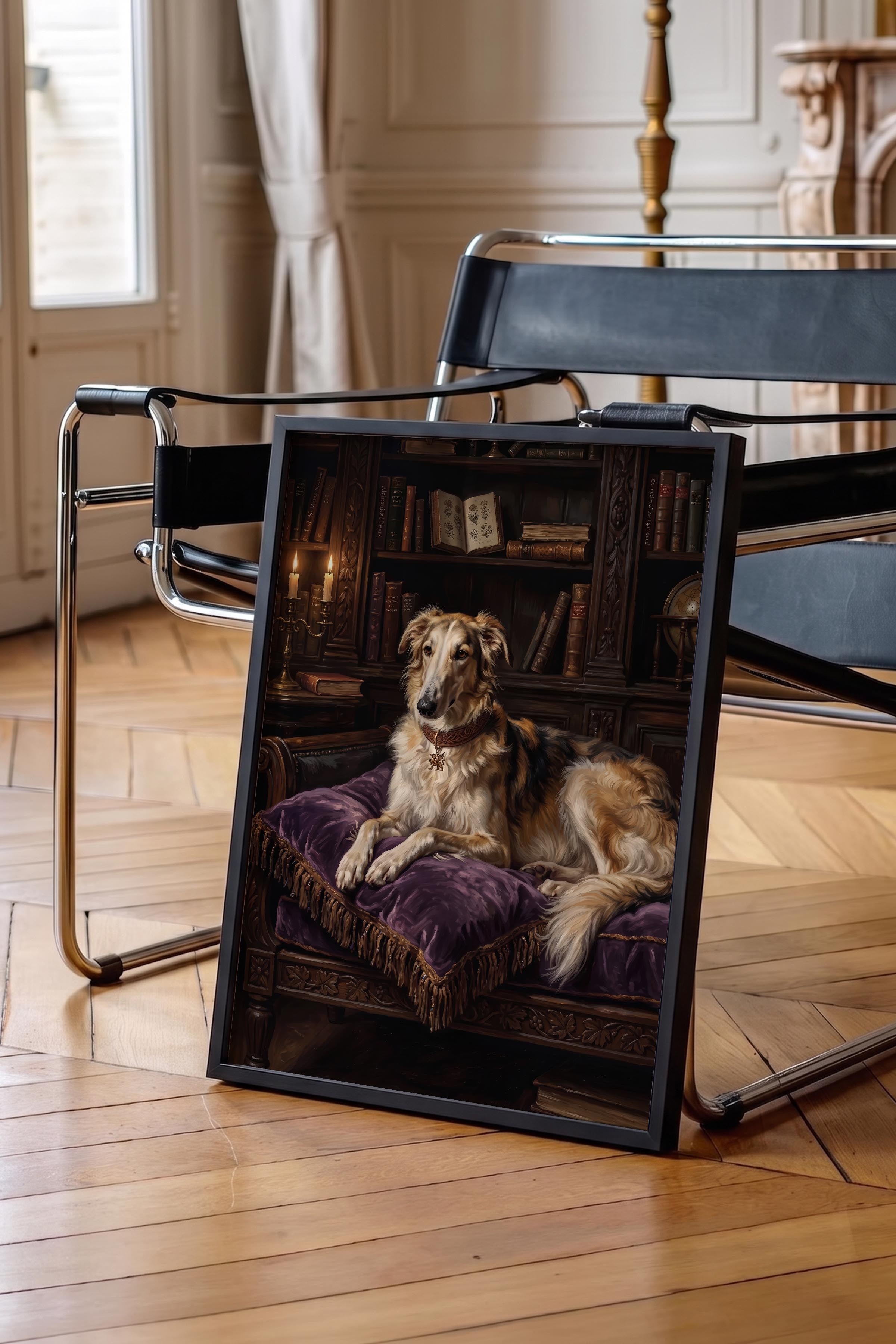 Köpek Posteri, Siyah Çerçeveli Poster, Old Money Serisi, NO:113201