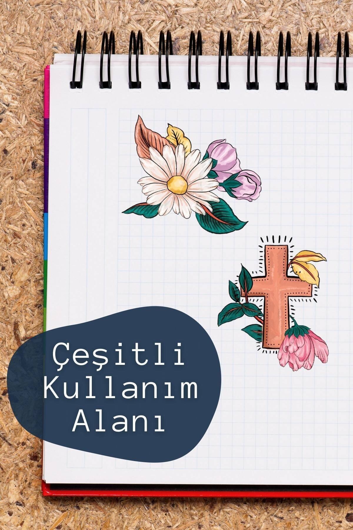Kuru Kafa Temalı Sticker Seti - 12 Adet Etiket Seti- Telefon, Tablet, Defter Laptop Uyumlu Etiket