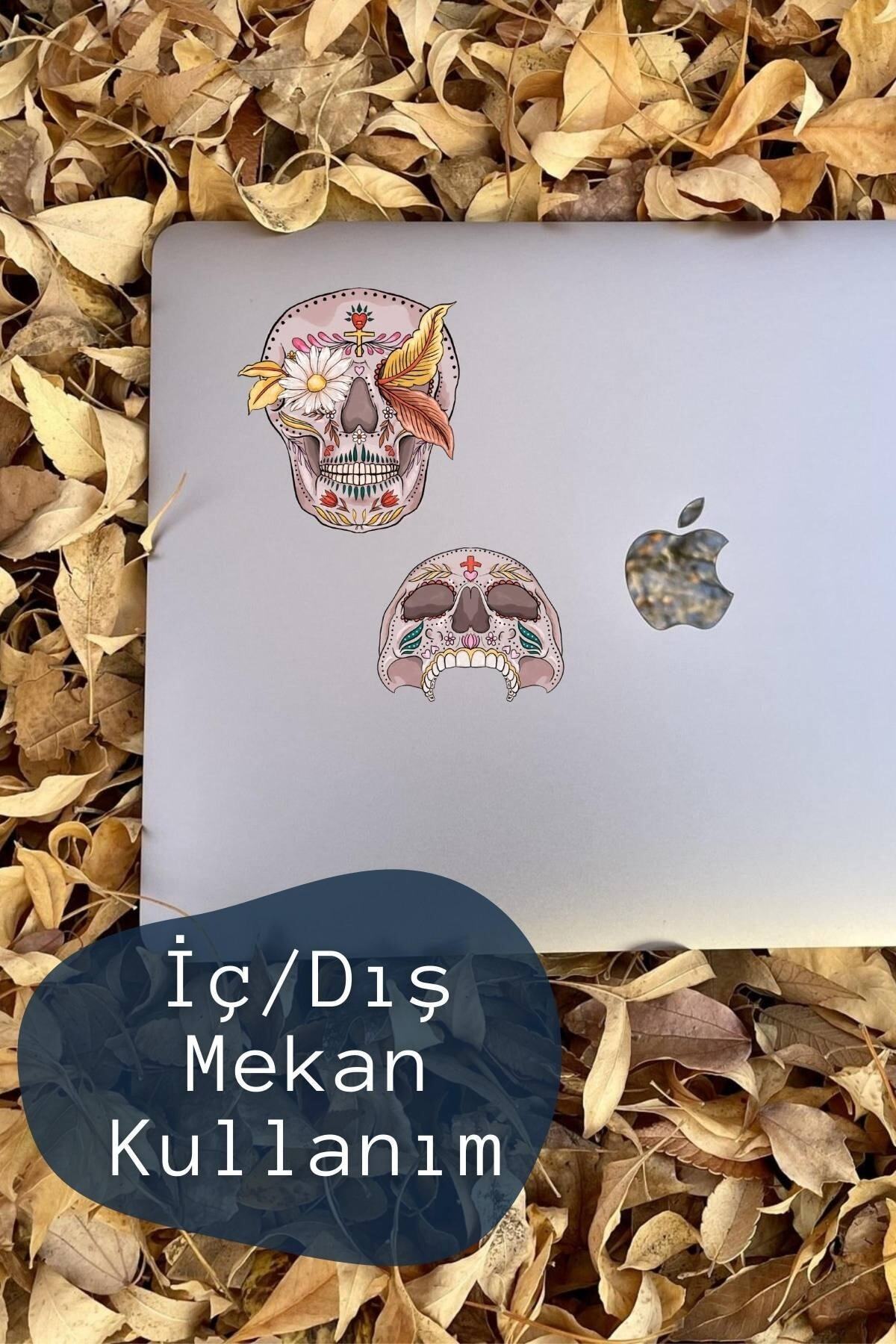 Kuru Kafa Temalı Sticker Seti - 12 Adet Etiket Seti- Telefon, Tablet, Defter Laptop Uyumlu Etiket