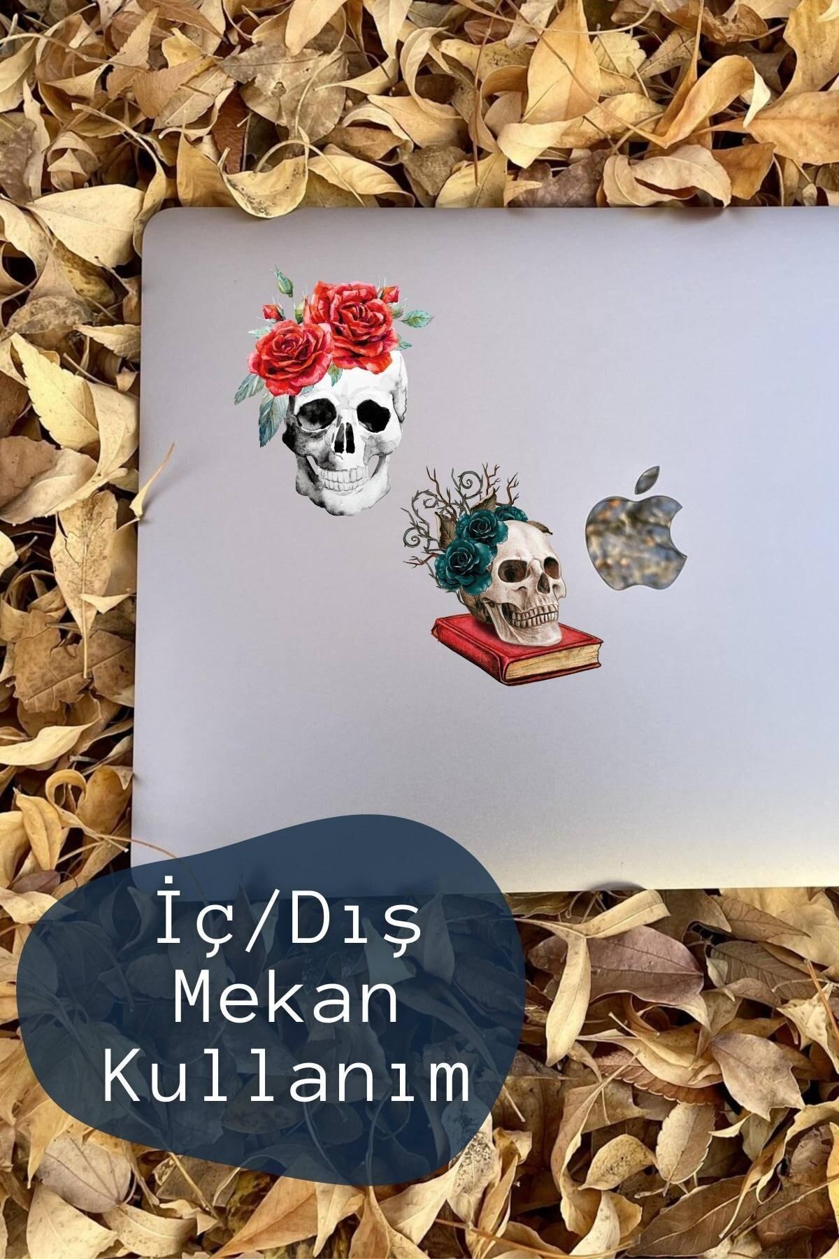 Kuru Kafa Temalı Sticker Seti - 6 Adet Etiket Seti- Telefon, Tablet, Defter Laptop Uyumlu Etiket