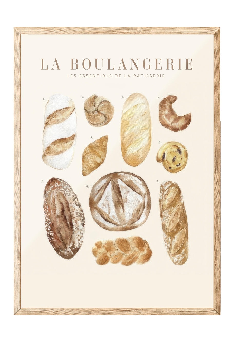 La Boulangerie Poster – Ahşap Çerçeveli Tablo