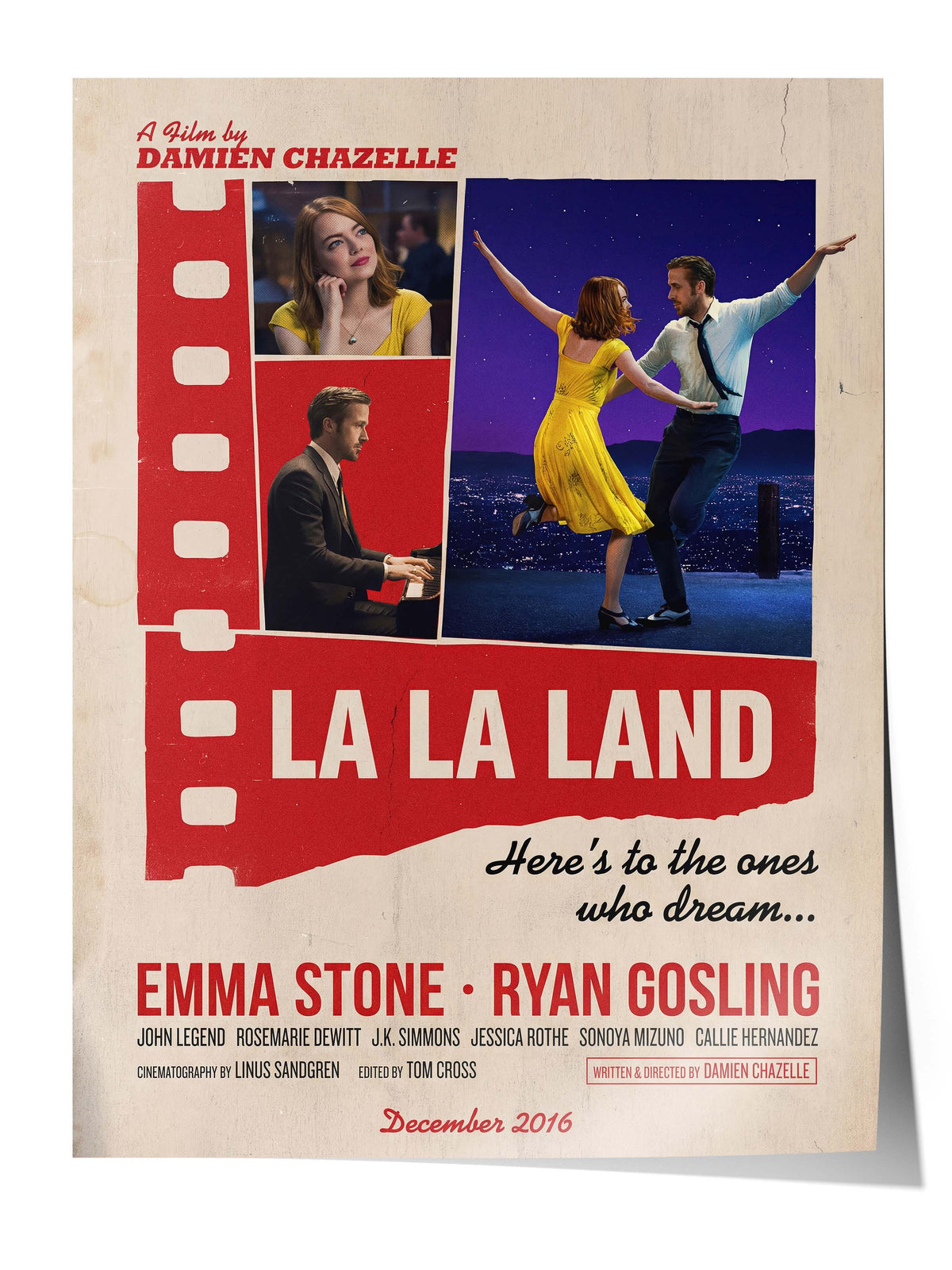 La La Land Posteri, Sinema ve Dizi Tablo Posterleri, Film Dizi Afişleri NO:112901