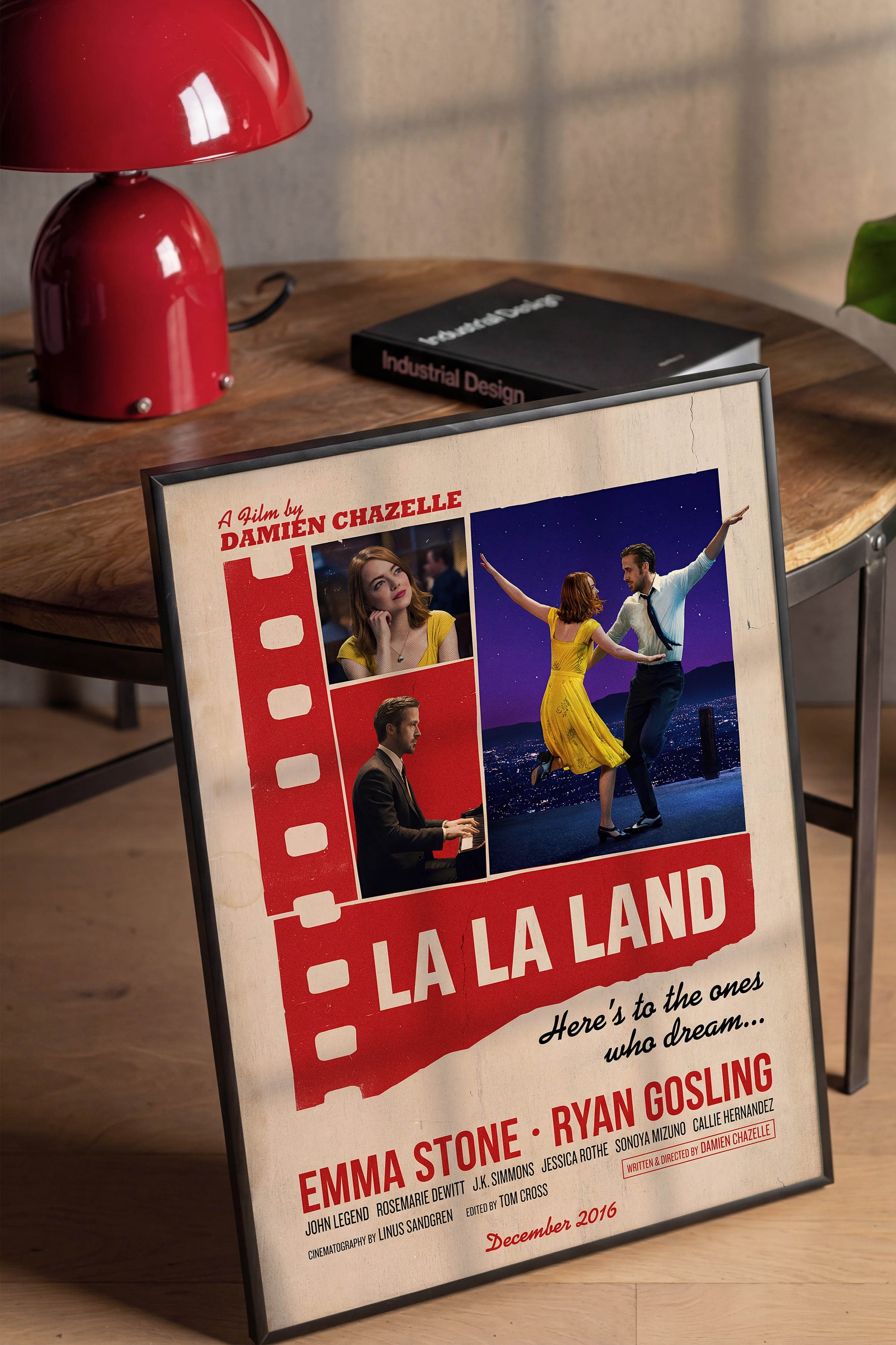 La La Land Siyah Çerçeveli Poster, Sinema ve Dizi Tablo, Film Dizi Afişleri NO:112901