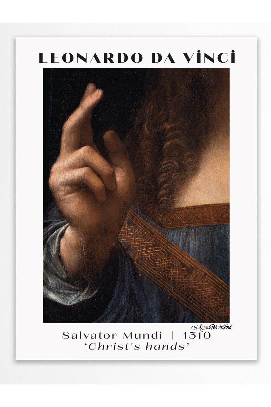 Farklı Tonlarda LEONARDO DA VINCI Modern Sanat Çerçevesiz Poster