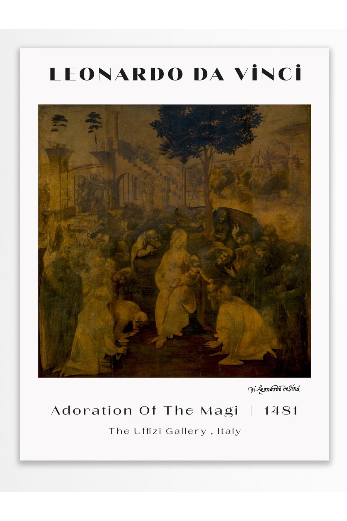 Leonardo Da Vinci Duvar Posteri - Duvar Dekoru - Sanat Serisi Posterleri - Kalın Kağıt - Çerçevesiz