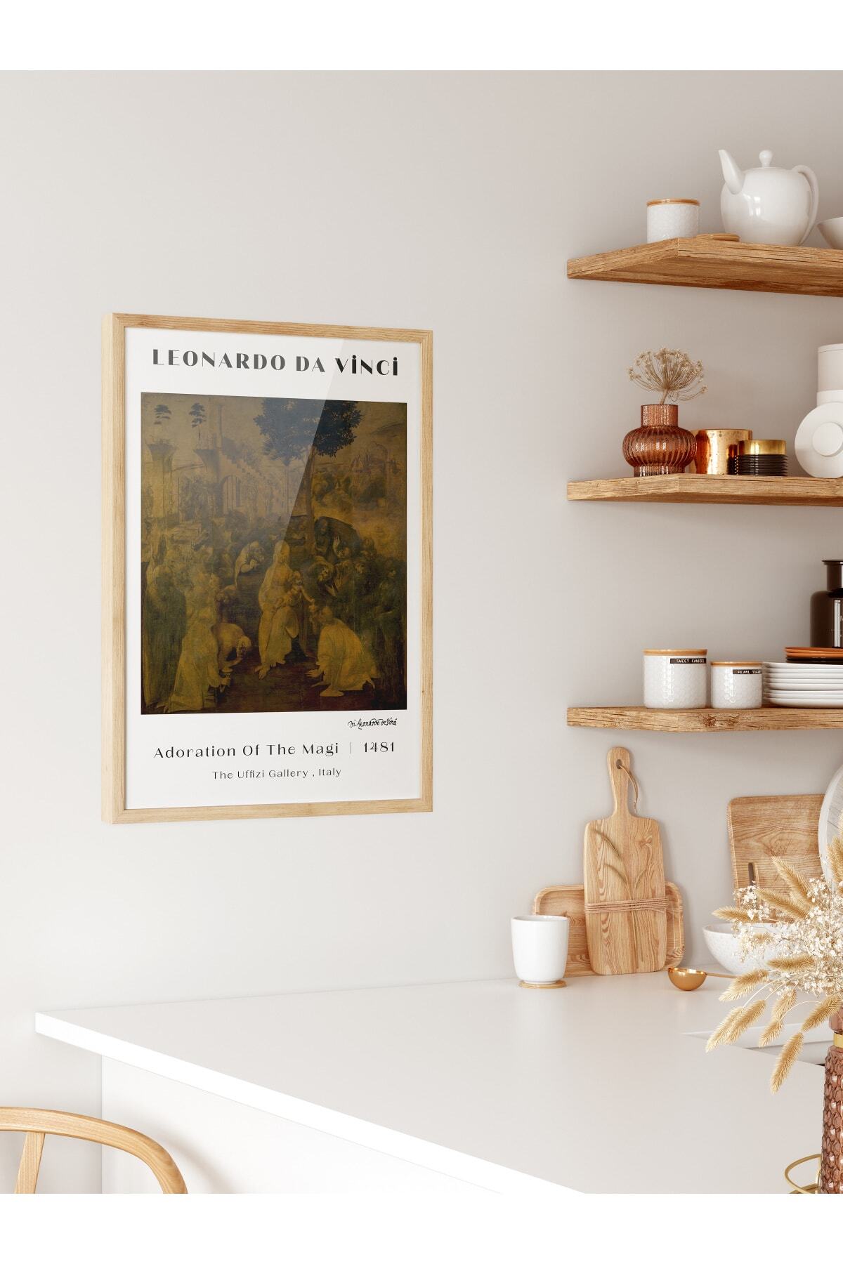 Leonardo Da Vinci Duvar Posteri - Duvar Dekoru - Sanat Serisi Posterleri - Kalın Kağıt - Çerçevesiz