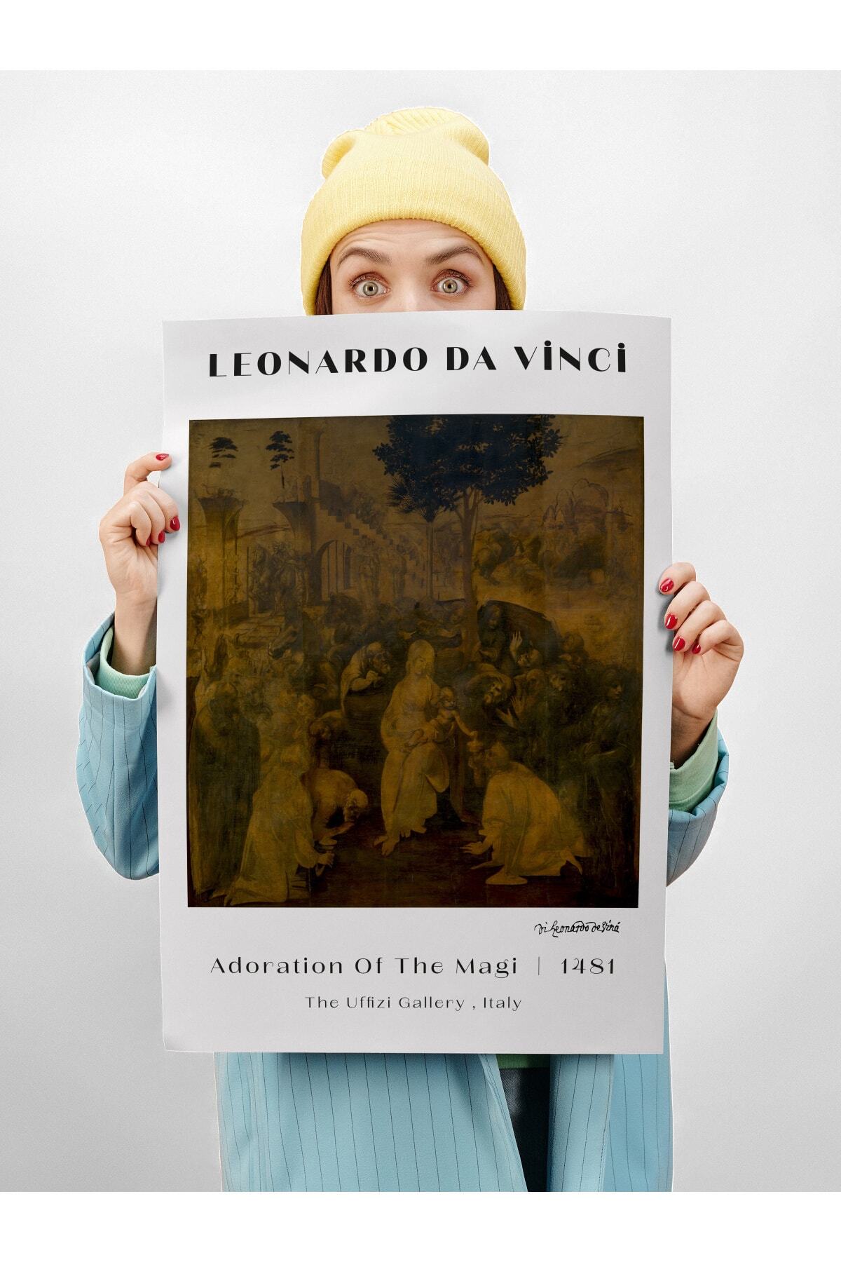 Leonardo Da Vinci Duvar Posteri - Duvar Dekoru - Sanat Serisi Posterleri - Kalın Kağıt - Çerçevesiz