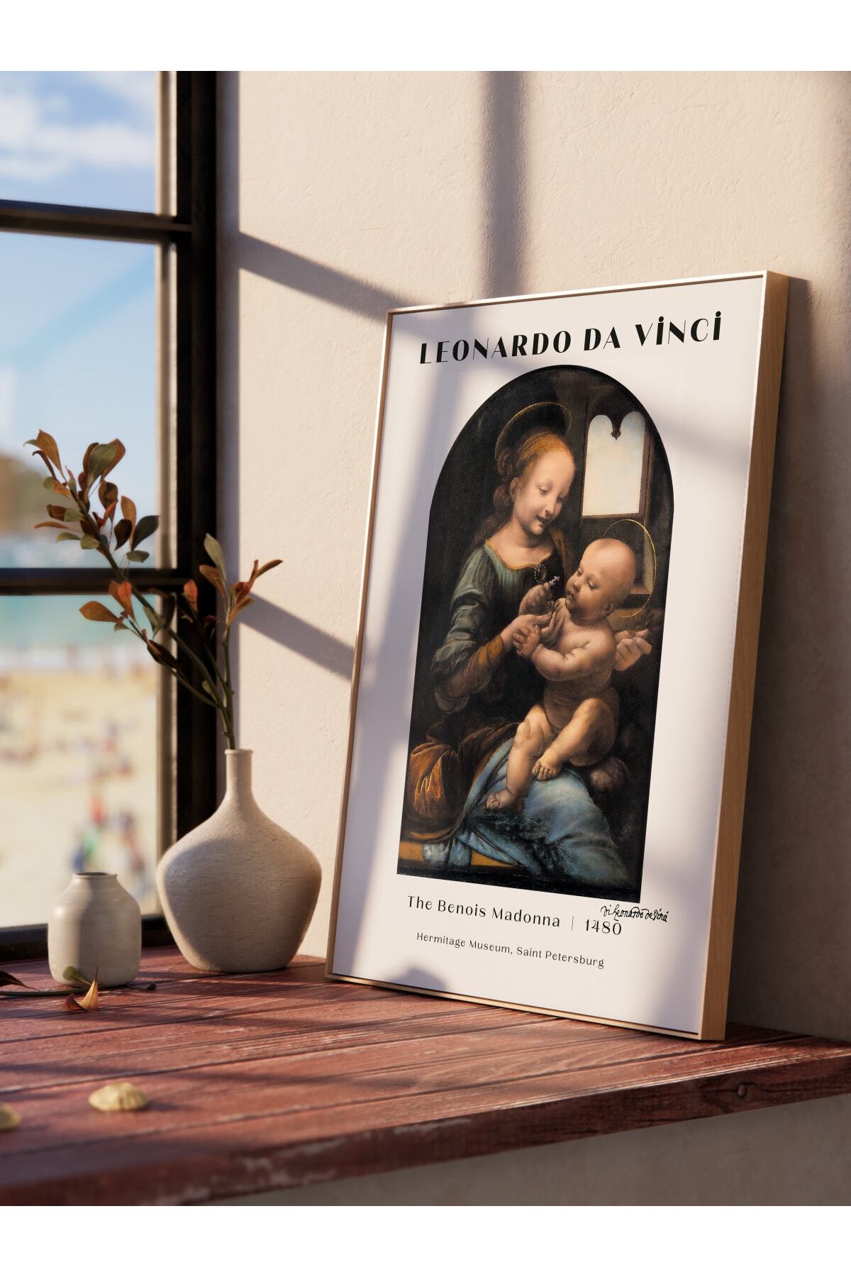 Leonardo Da Vinci Duvar Posteri - Duvar Dekoru - Sanat Serisi Posterleri - Kalın Kağıt - Çerçevesiz