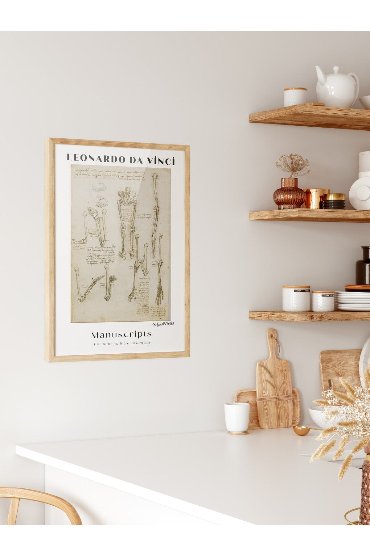 Leonardo Da Vinci Duvar Posteri - Duvar Dekoru - Sanat Serisi Posterleri - Kalın Kağıt - Çerçevesiz