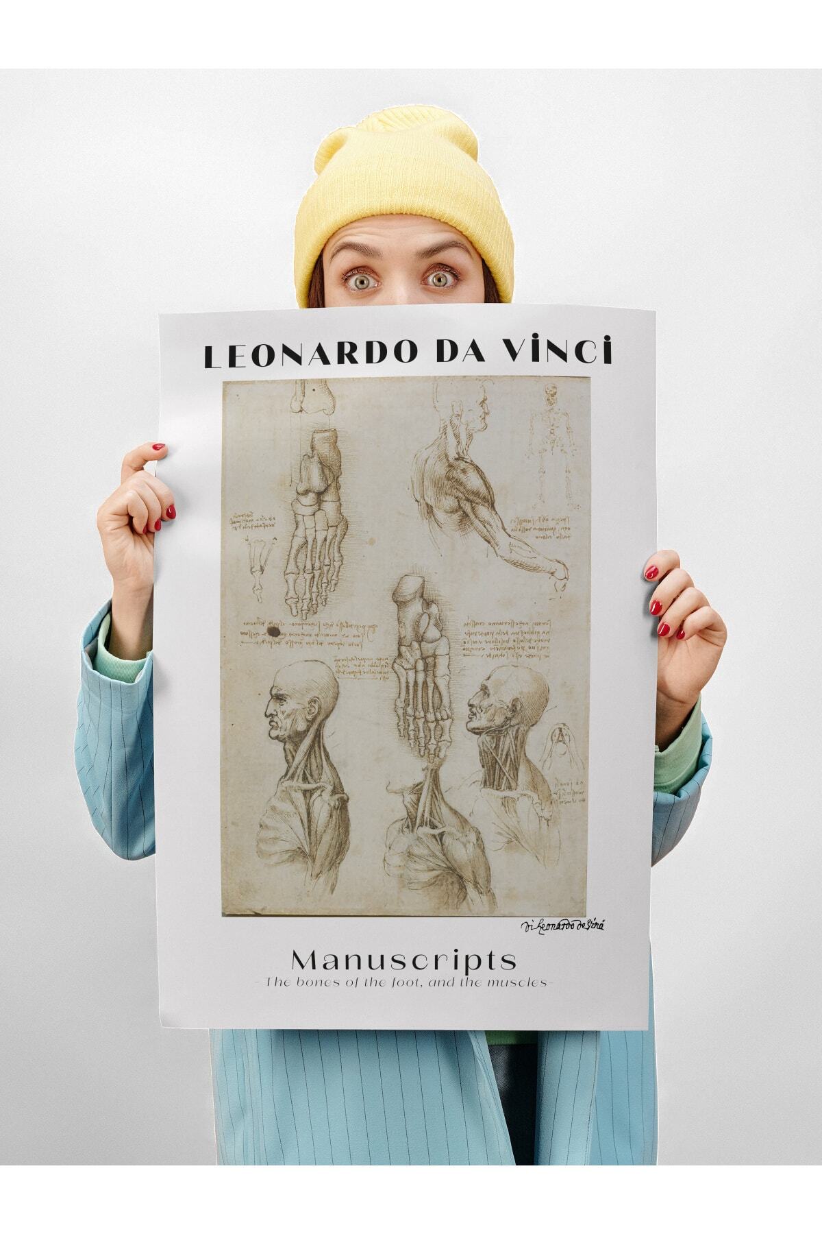 Leonardo Da Vinci Duvar Posteri - Duvar Dekoru - Sanat Serisi Posterleri - Kalın Kağıt - Çerçevesiz
