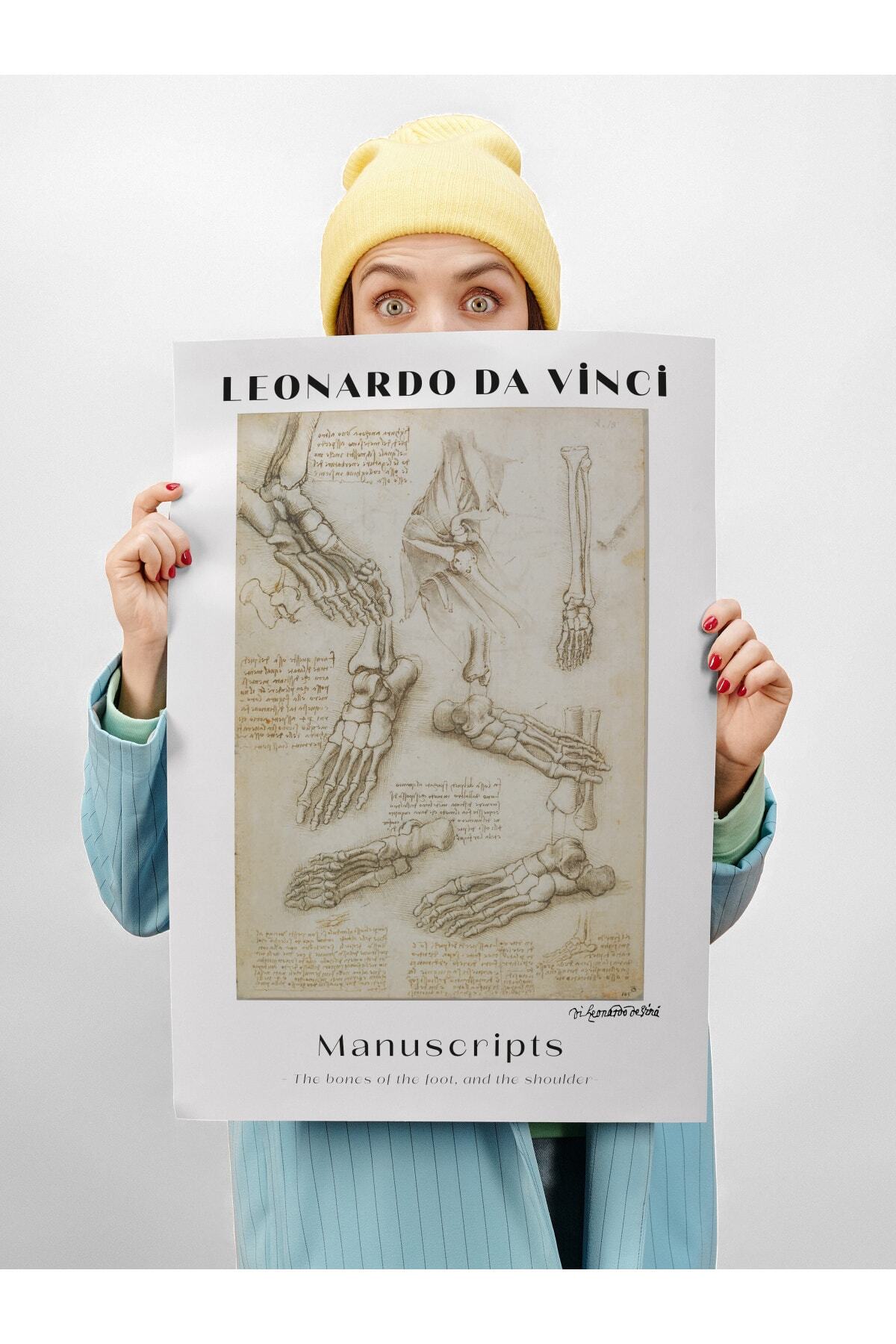 Leonardo Da Vinci Duvar Posteri - Duvar Dekoru - Sanat Serisi Posterleri - Kalın Kağıt - Çerçevesiz