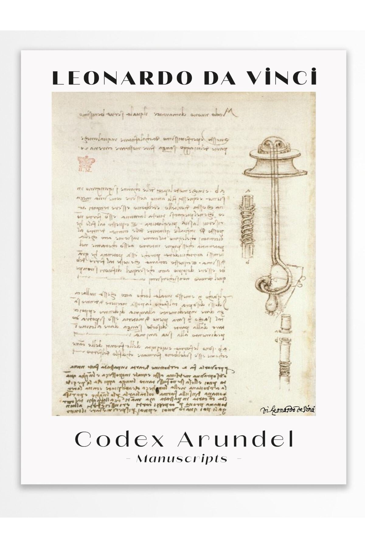 Leonardo Da Vinci Duvar Posteri - Duvar Dekoru - Sanat Serisi Posterleri - Kalın Kağıt - Çerçevesiz