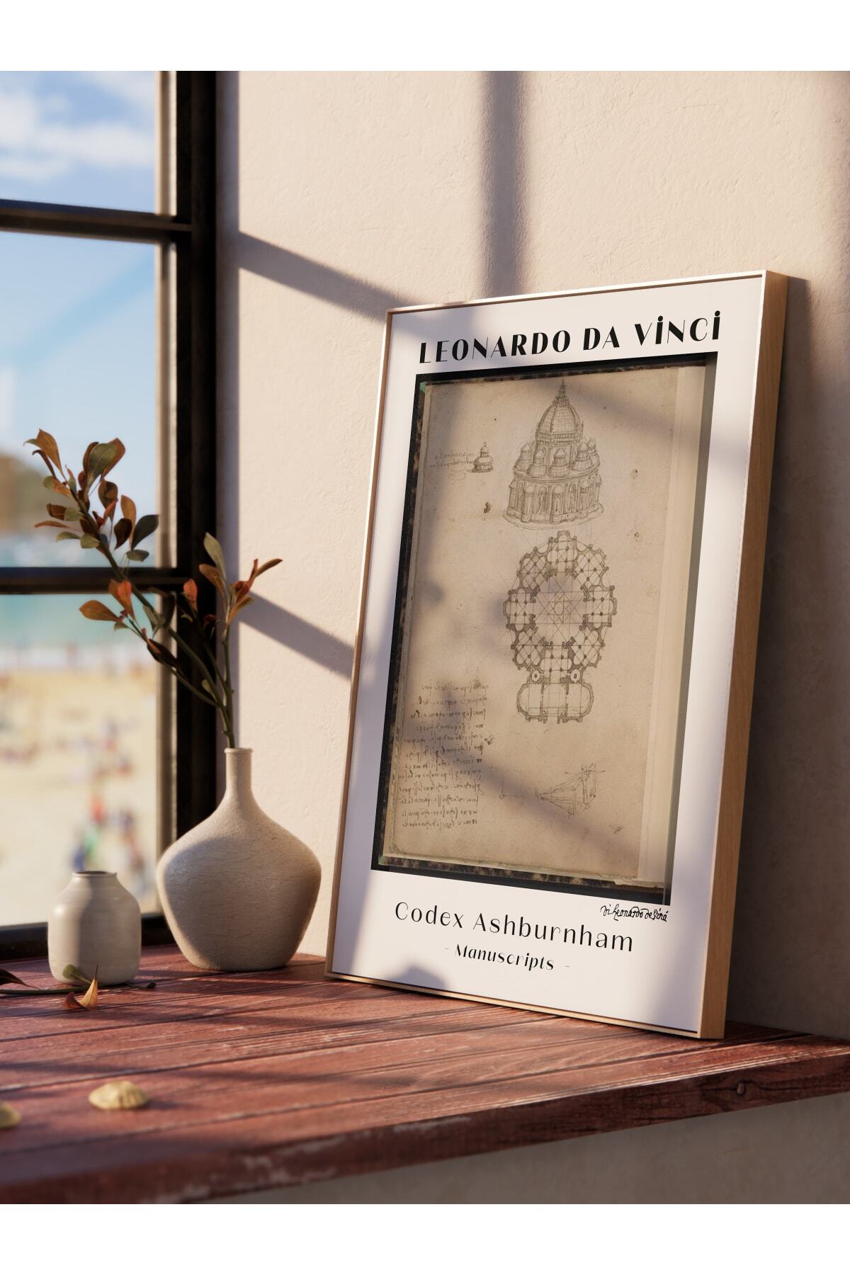 Leonardo Da Vinci Duvar Posteri - Duvar Dekoru - Sanat Serisi Posterleri - Kalın Kağıt - Çerçevesiz