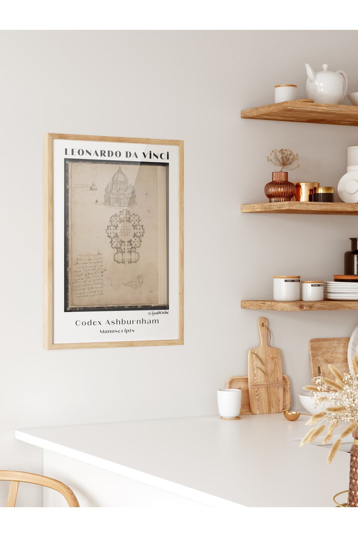 Leonardo Da Vinci Duvar Posteri - Duvar Dekoru - Sanat Serisi Posterleri - Kalın Kağıt - Çerçevesiz