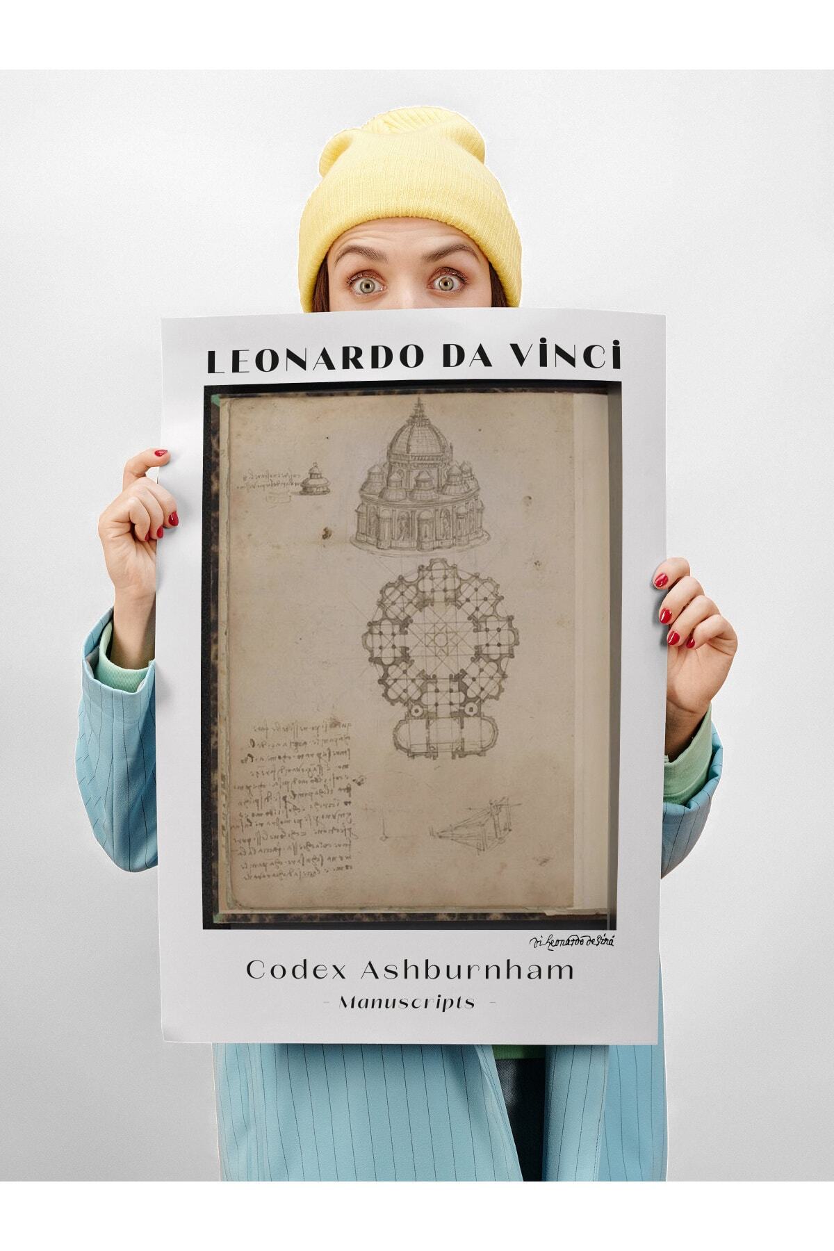 Leonardo Da Vinci Duvar Posteri - Duvar Dekoru - Sanat Serisi Posterleri - Kalın Kağıt - Çerçevesiz