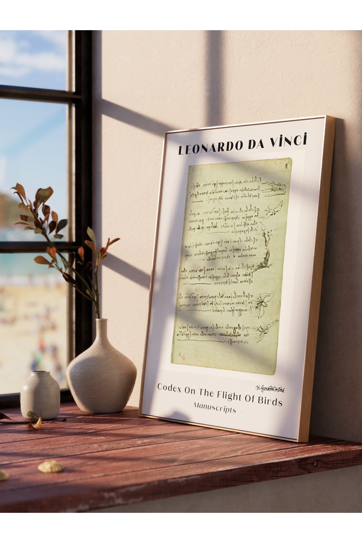 Leonardo Da Vinci Duvar Posteri - Duvar Dekoru - Sanat Serisi Posterleri - Kalın Kağıt - Çerçevesiz