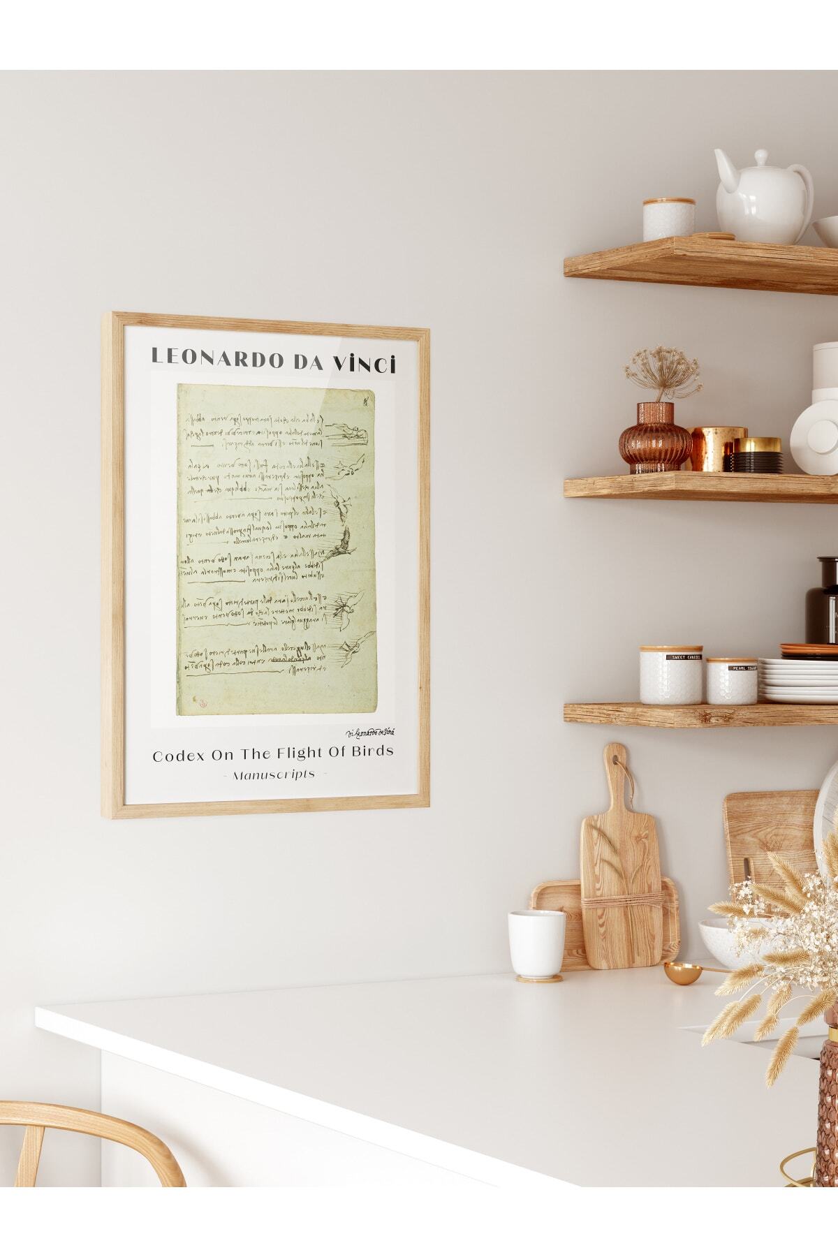 Leonardo Da Vinci Duvar Posteri - Duvar Dekoru - Sanat Serisi Posterleri - Kalın Kağıt - Çerçevesiz