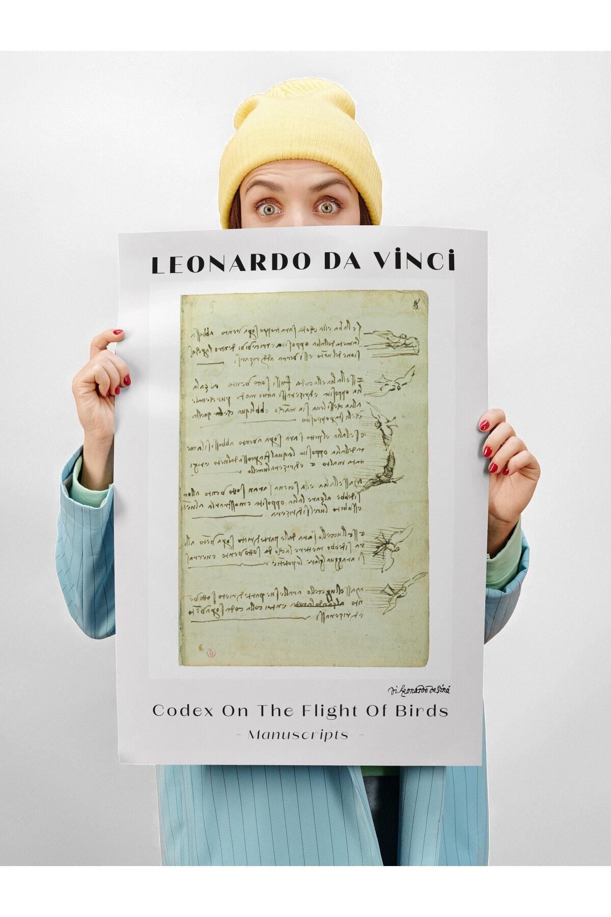 Leonardo Da Vinci Duvar Posteri - Duvar Dekoru - Sanat Serisi Posterleri - Kalın Kağıt - Çerçevesiz