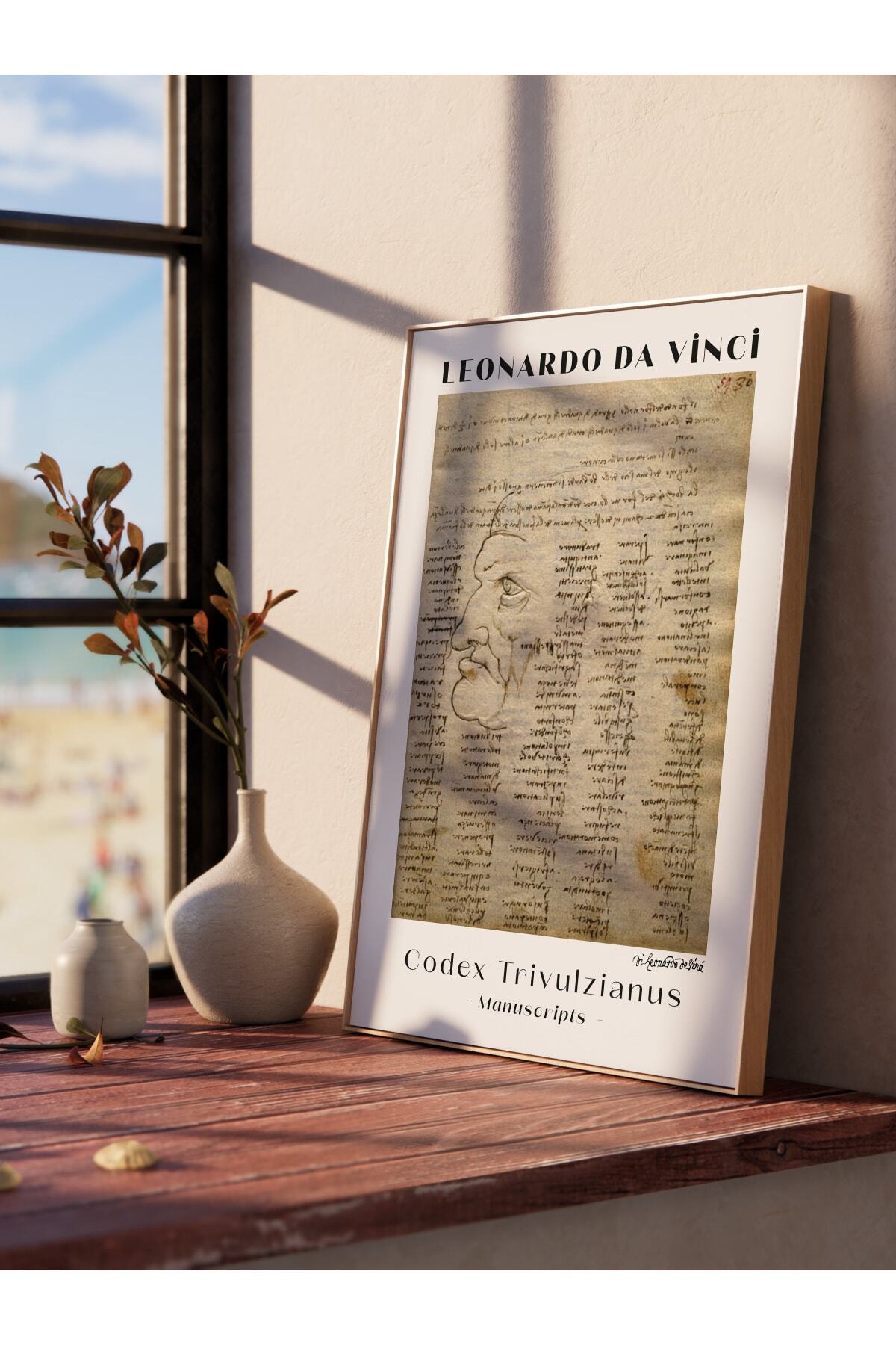 Leonardo Da Vinci Duvar Posteri - Duvar Dekoru - Sanat Serisi Posterleri - Kalın Kağıt - Çerçevesiz