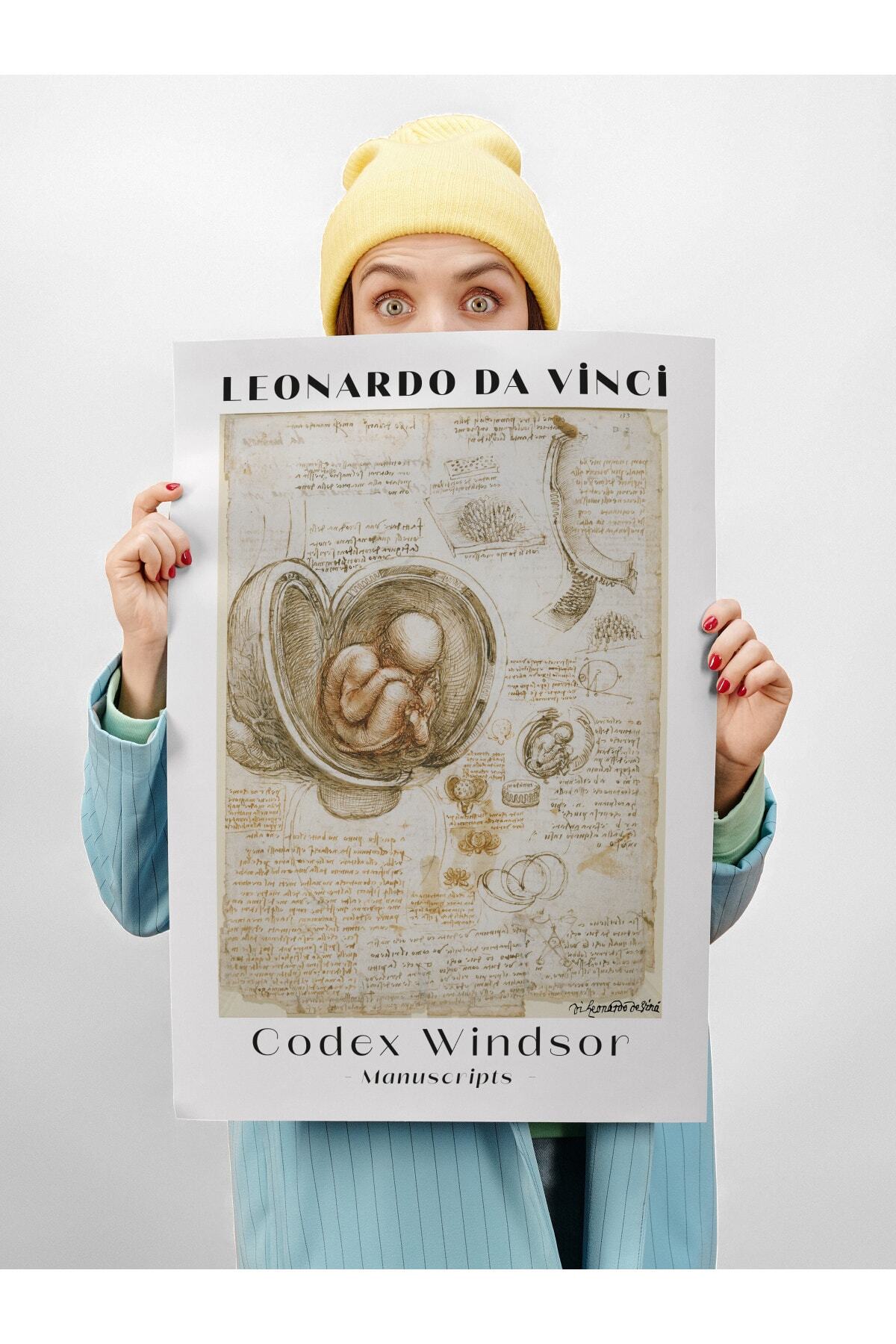 Leonardo Da Vinci Duvar Posteri - Duvar Dekoru - Sanat Serisi Posterleri - Kalın Kağıt - Çerçevesiz