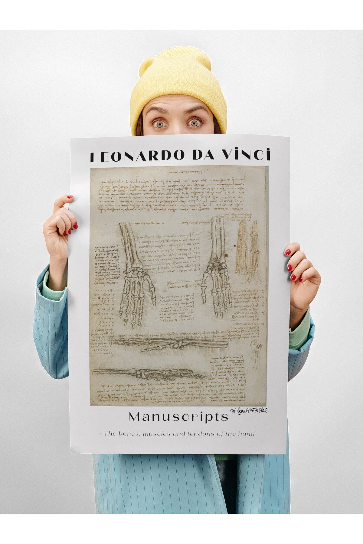 Leonardo Da Vinci Duvar Posteri - Duvar Dekoru - Sanat Serisi Posterleri - Kalın Kağıt - Çerçevesiz