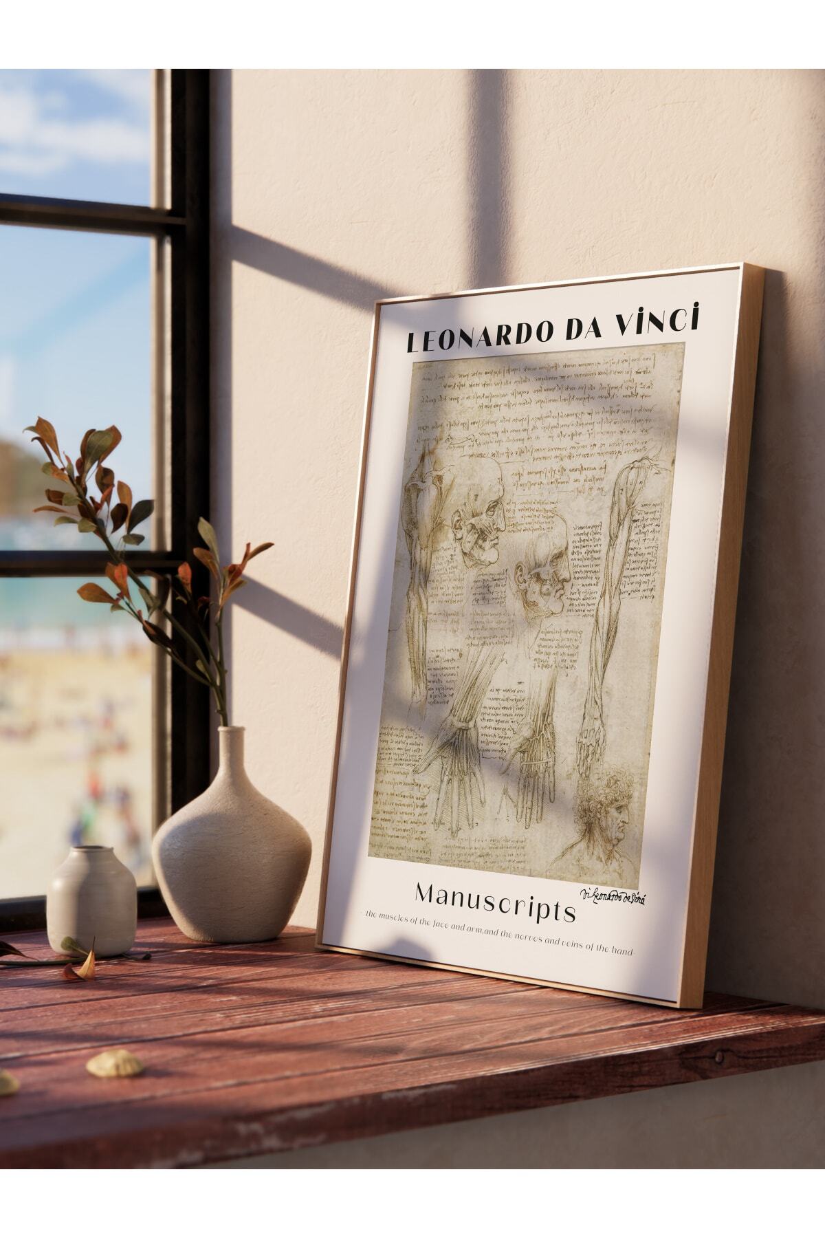 Leonardo Da Vinci Duvar Posteri - Duvar Dekoru - Sanat Serisi Posterleri - Kalın Kağıt - Çerçevesiz