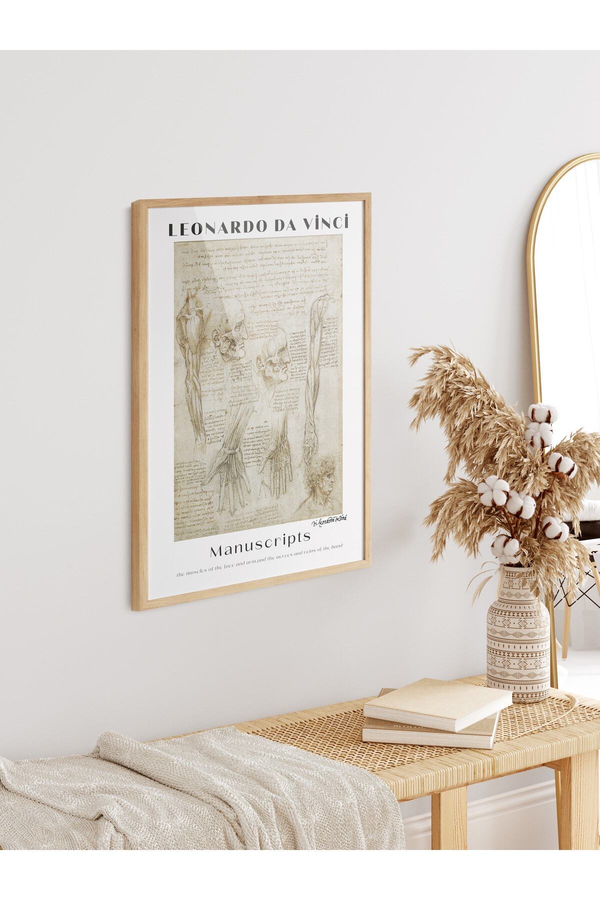 Leonardo Da Vinci Duvar Posteri - Duvar Dekoru - Sanat Serisi Posterleri - Kalın Kağıt - Çerçevesiz