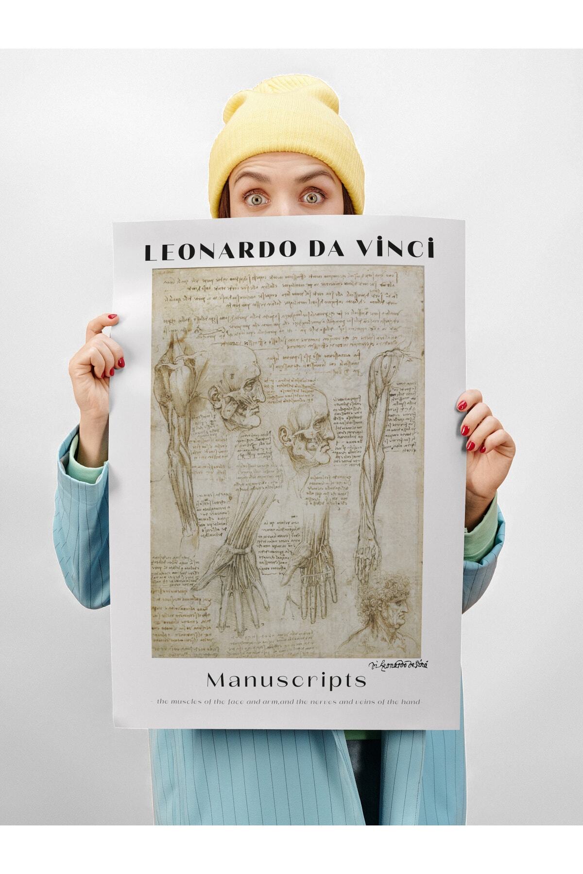 Leonardo Da Vinci Duvar Posteri - Duvar Dekoru - Sanat Serisi Posterleri - Kalın Kağıt - Çerçevesiz
