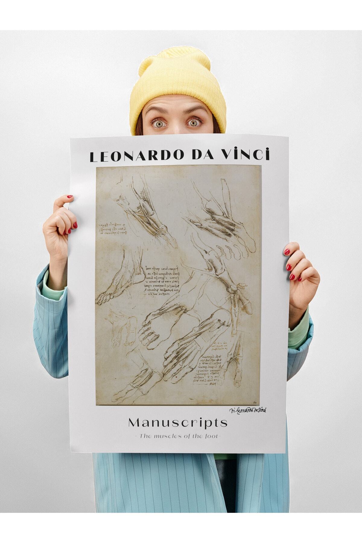 Leonardo Da Vinci Duvar Posteri - Duvar Dekoru - Sanat Serisi Posterleri - Kalın Kağıt - Çerçevesiz