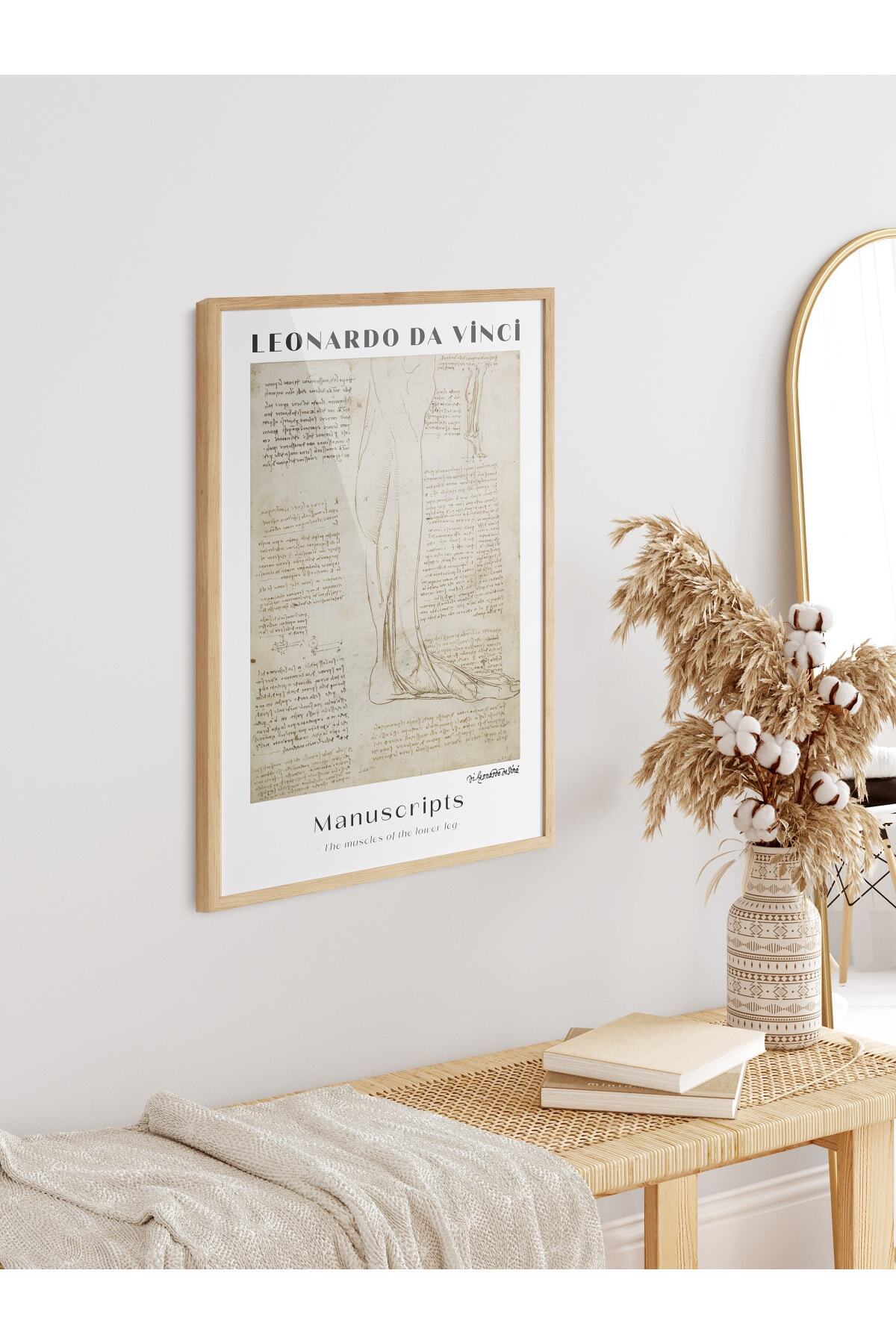 Leonardo Da Vinci Duvar Posteri - Duvar Dekoru - Sanat Serisi Posterleri - Kalın Kağıt - Çerçevesiz
