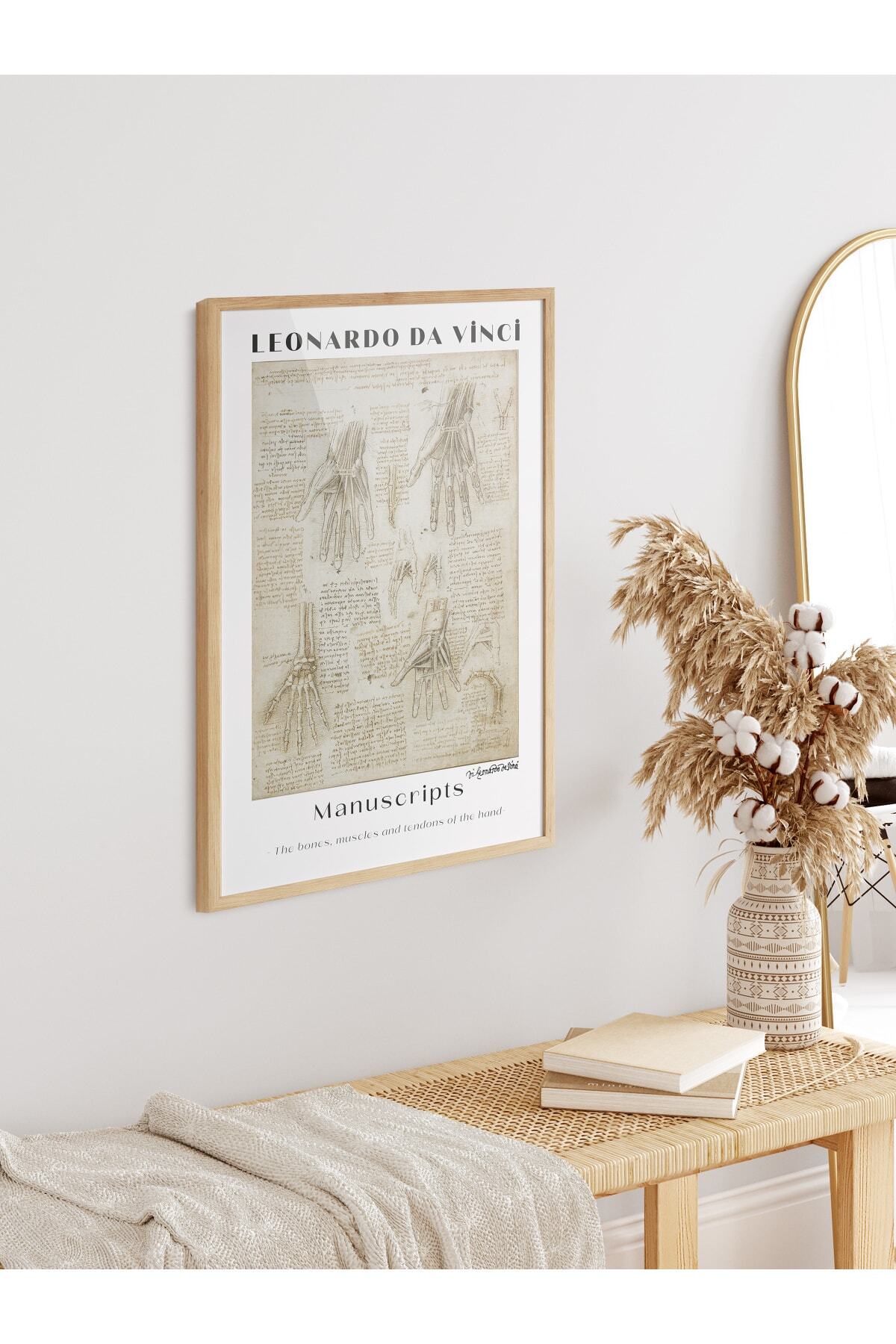 Leonardo Da Vinci Duvar Posteri - Duvar Dekoru - Sanat Serisi Posterleri - Kalın Kağıt - Çerçevesiz