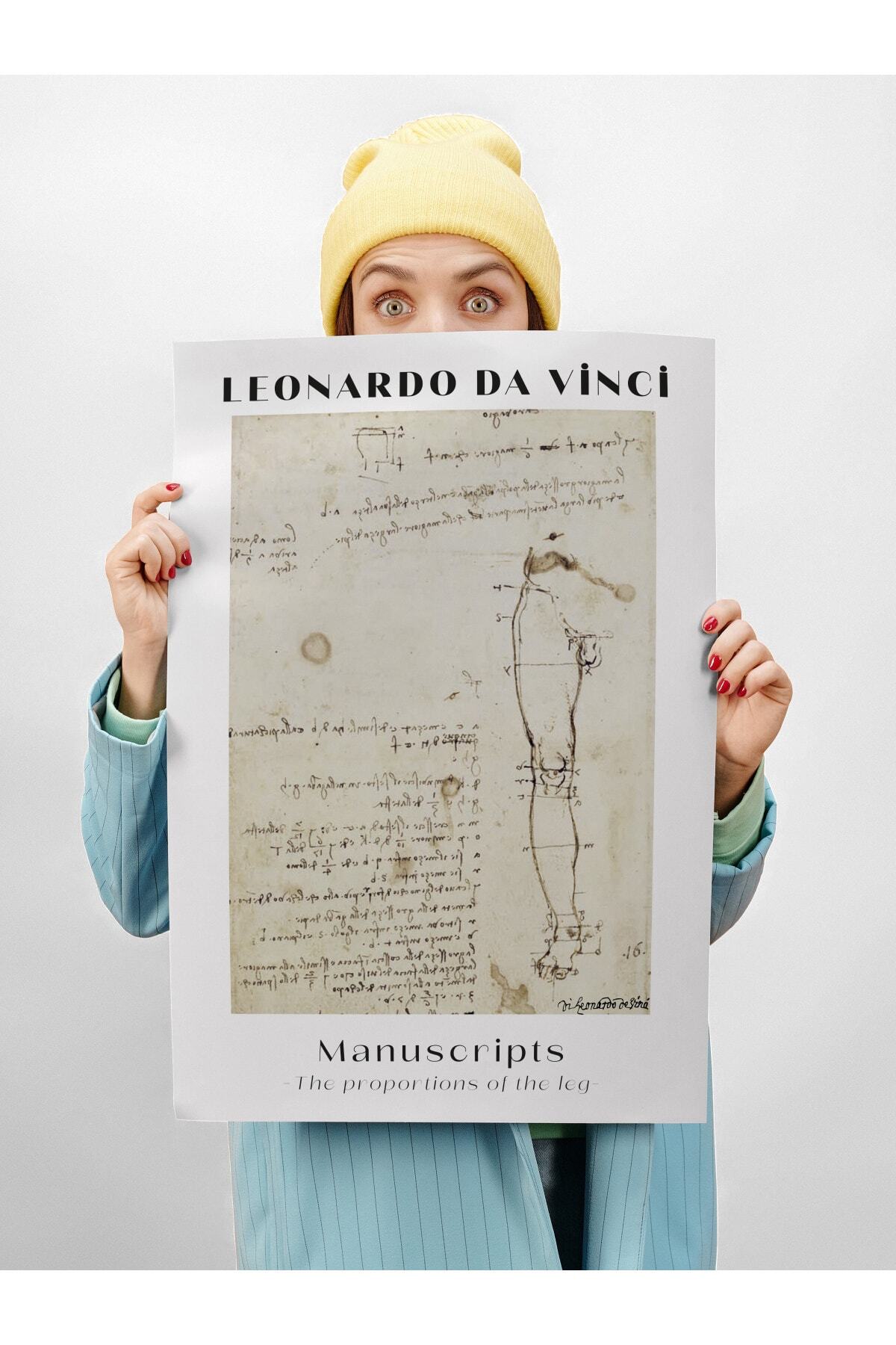 Leonardo Da Vinci Duvar Posteri - Duvar Dekoru - Sanat Serisi Posterleri - Kalın Kağıt - Çerçevesiz