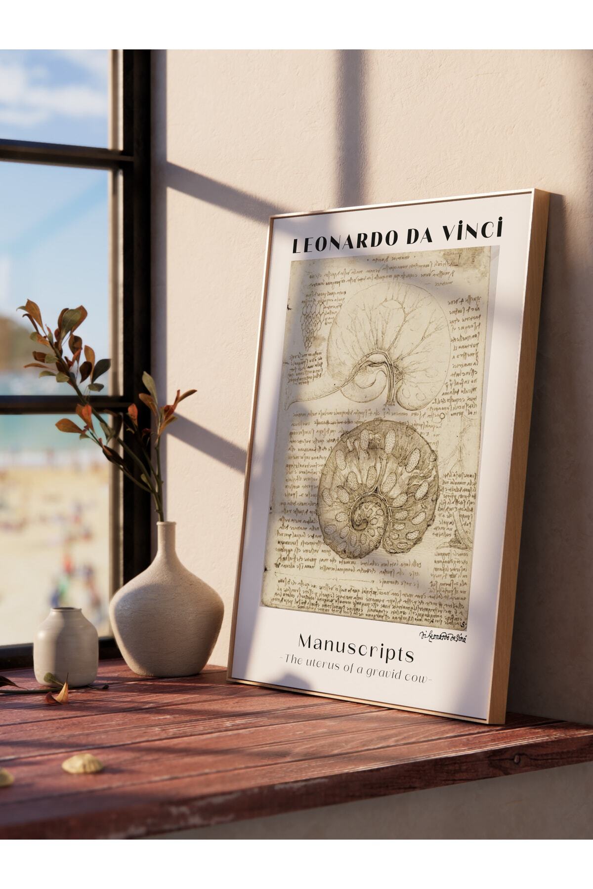 Leonardo Da Vinci Duvar Posteri - Duvar Dekoru - Sanat Serisi Posterleri - Kalın Kağıt - Çerçevesiz