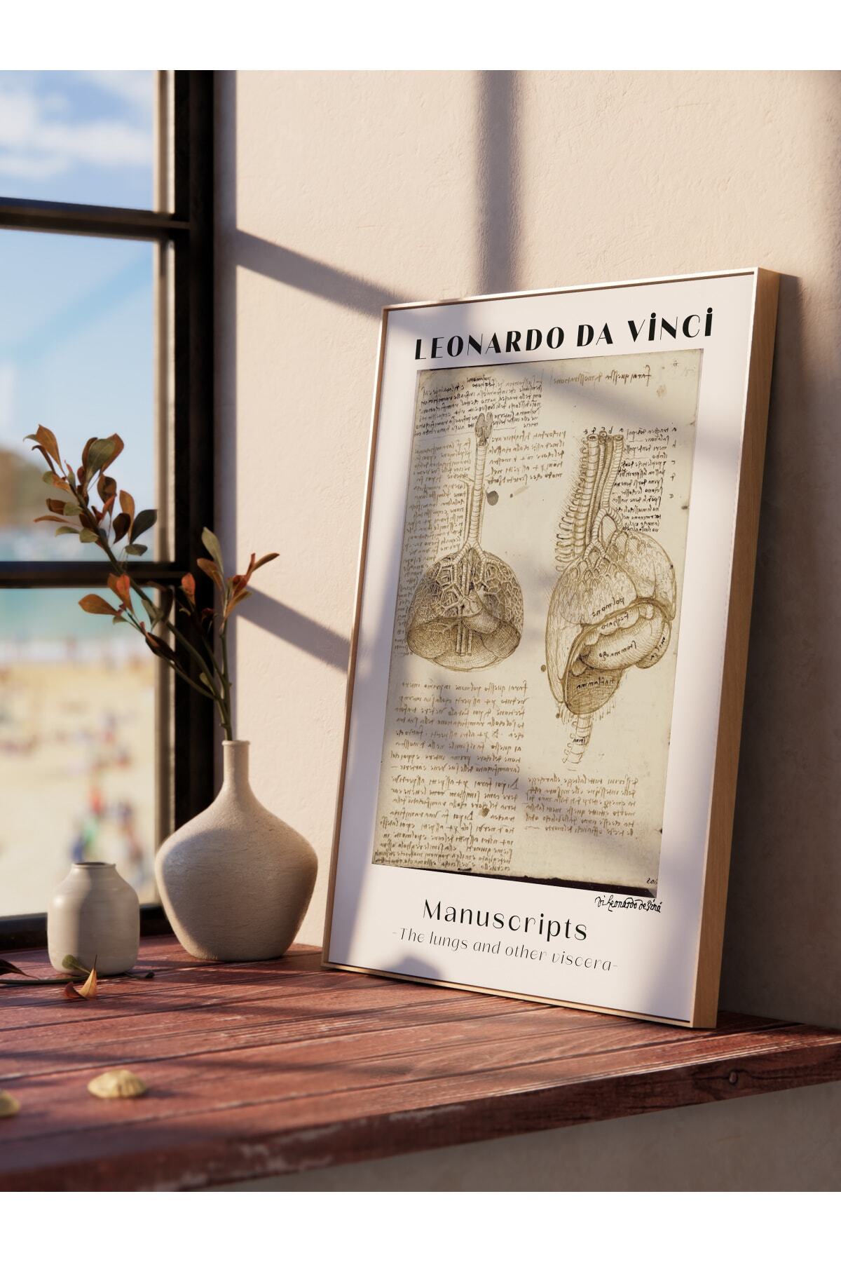 Leonardo Da Vinci Duvar Posteri - Duvar Dekoru - Sanat Serisi Posterleri - Kalın Kağıt - Çerçevesiz