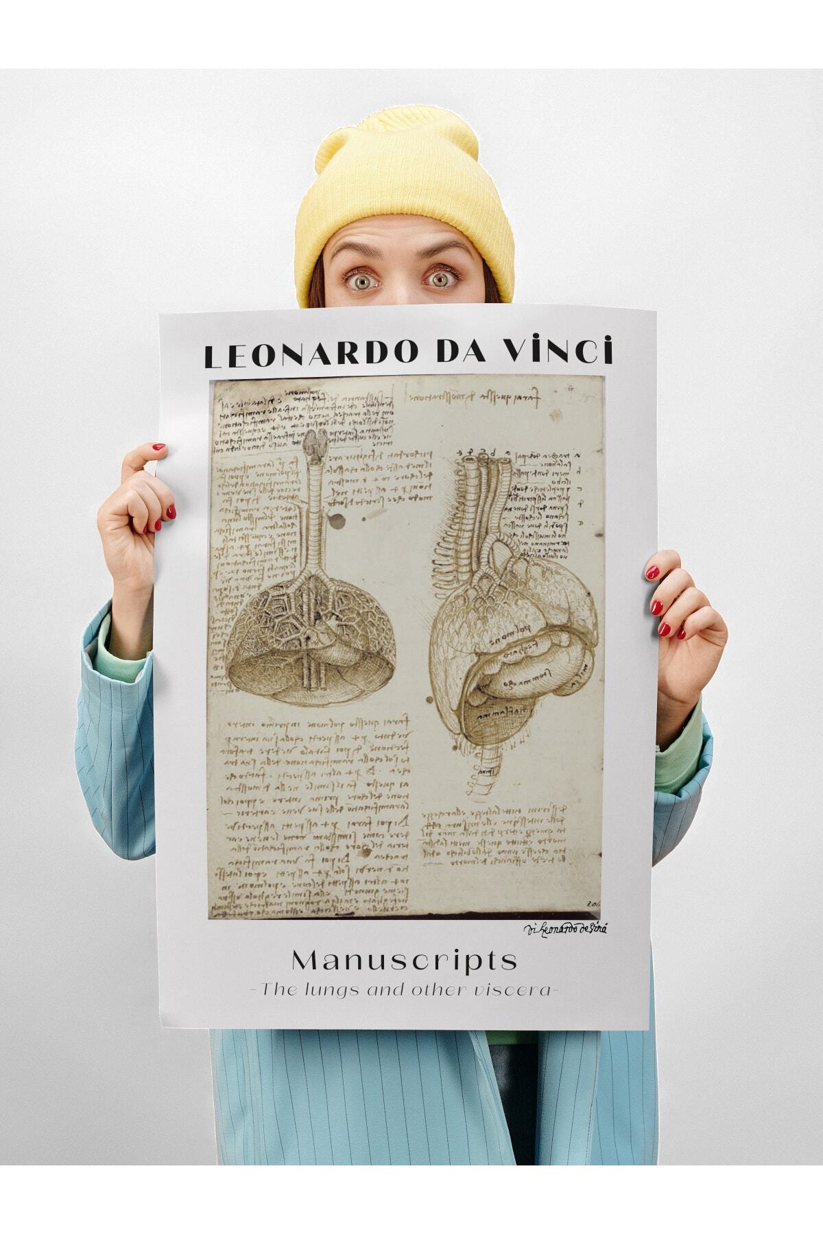 Leonardo Da Vinci Duvar Posteri - Duvar Dekoru - Sanat Serisi Posterleri - Kalın Kağıt - Çerçevesiz