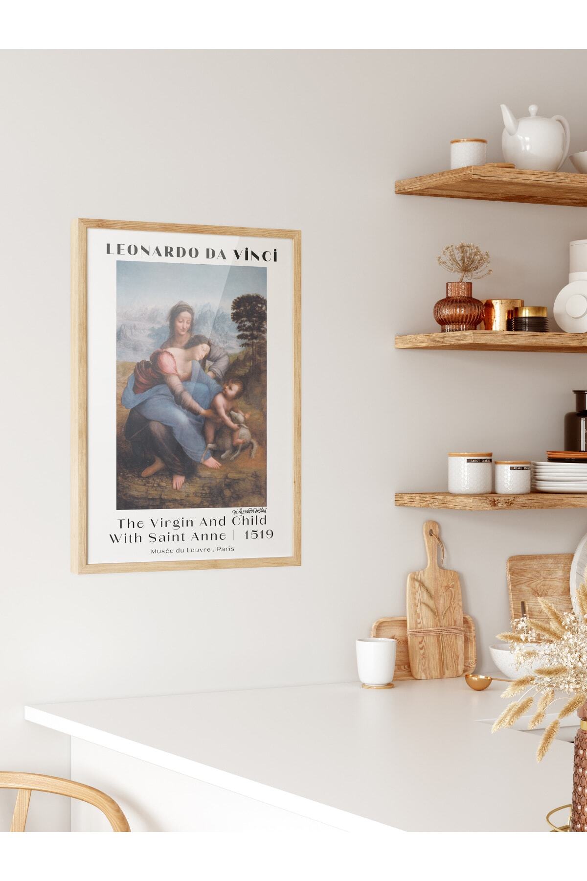 Leonardo Da Vinci Duvar Posteri - Duvar Dekoru - Sanat Serisi Posterleri - Kalın Kağıt - Çerçevesiz