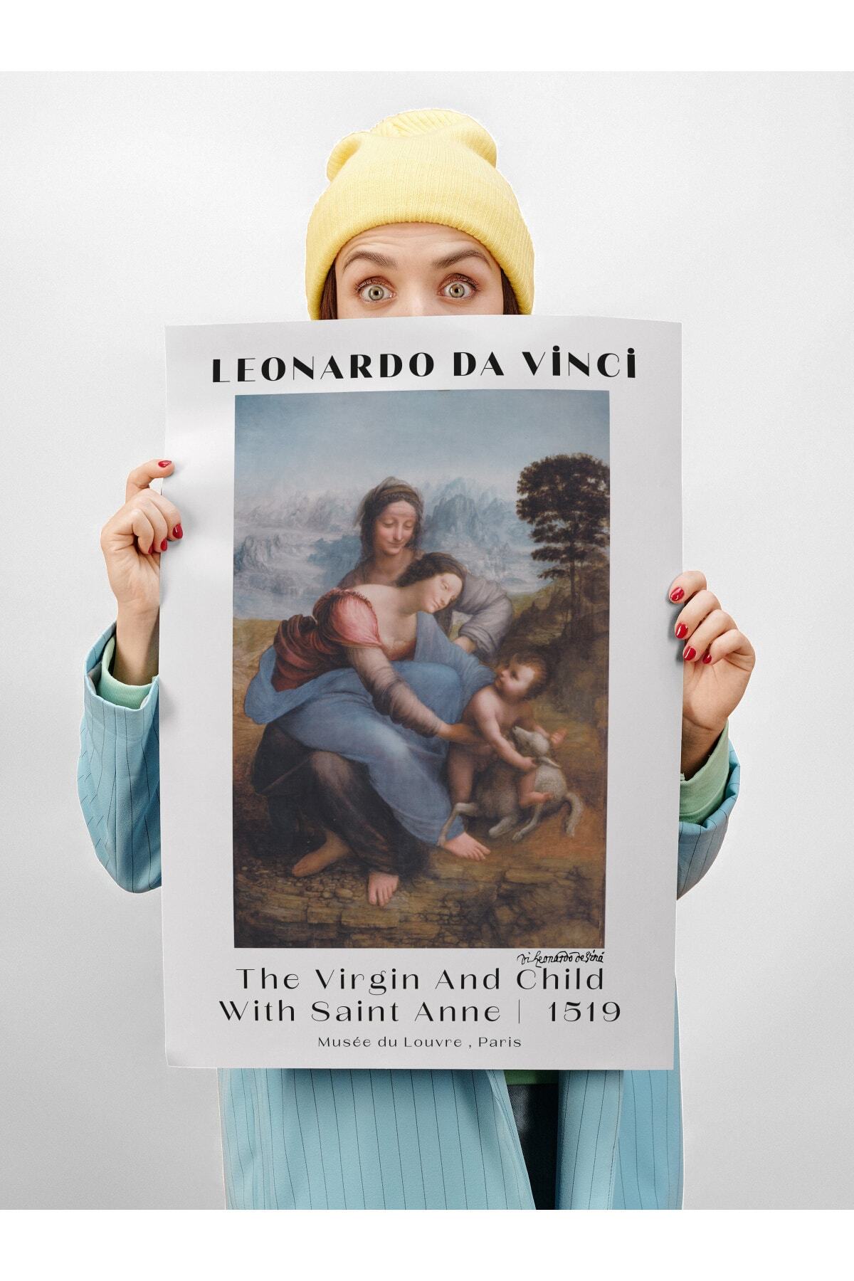 Leonardo Da Vinci Duvar Posteri - Duvar Dekoru - Sanat Serisi Posterleri - Kalın Kağıt - Çerçevesiz