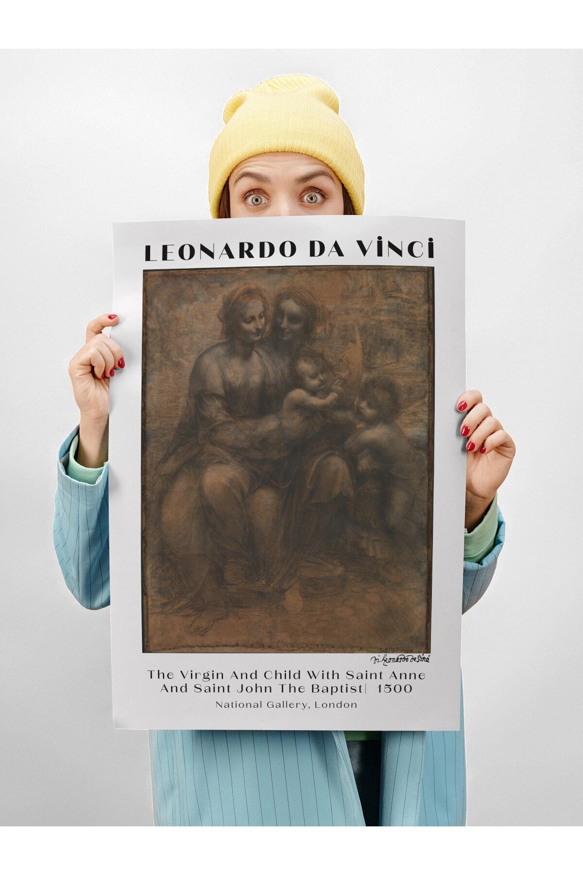 Leonardo Da Vinci Duvar Posteri - Duvar Dekoru - Sanat Serisi Posterleri - Kalın Kağıt - Çerçevesiz