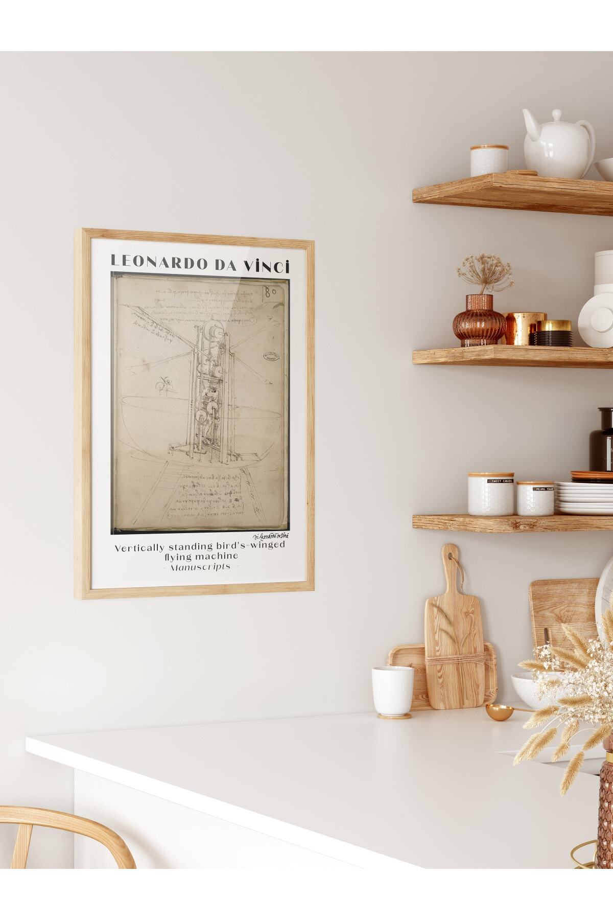 Leonardo Da Vinci Duvar Posteri - Duvar Dekoru - Sanat Serisi Posterleri - Kalın Kağıt - Çerçevesiz